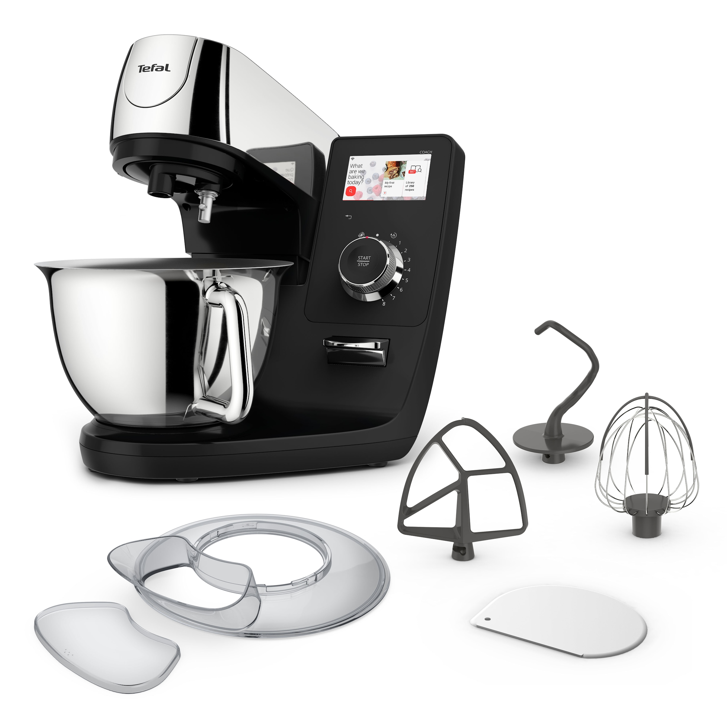 Tefal Küchenmaschine "QB950D I-Coach Touch", 21 Automatikprogramme, intuitives digitales Coaching, Touchscreen