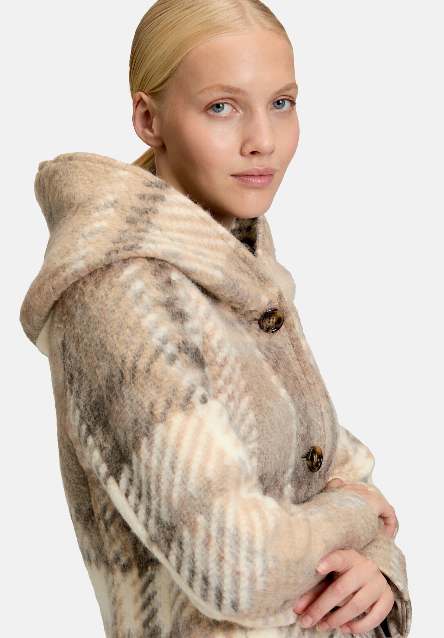 Amber & June Kurzjacke »Damen mit Kapuze« mit Kapuze