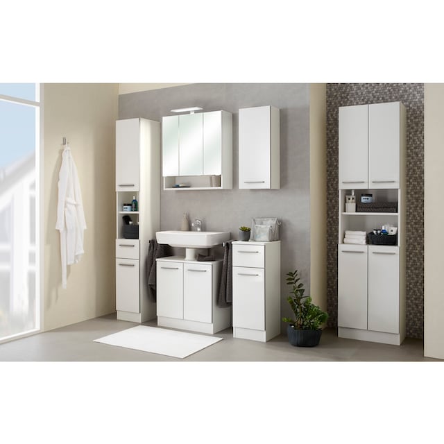 PELIPAL Waschbeckenunterschrank »Quickset 953«, Breite 60 cm, Badschrank  mit Sockel und Siphonausschnitt kaufen | BAUR