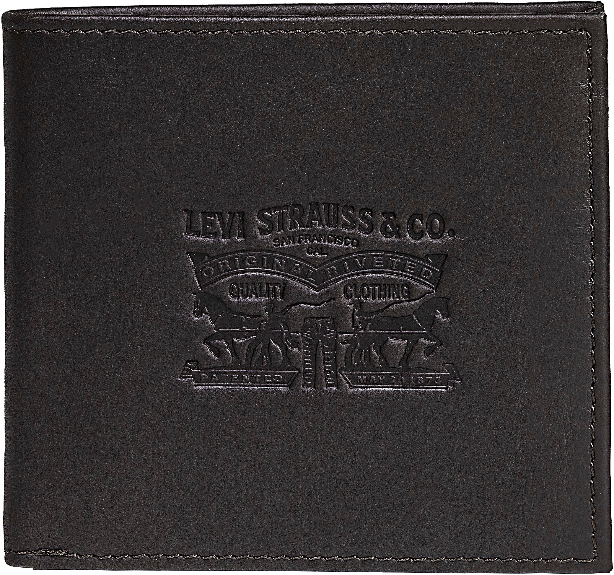 Levi's® Geldbörse »VINTAGE TWO HORSE BIFOLD COIN WALLET« aus Vollnarbenleder Herrenbörse Portemonnaie