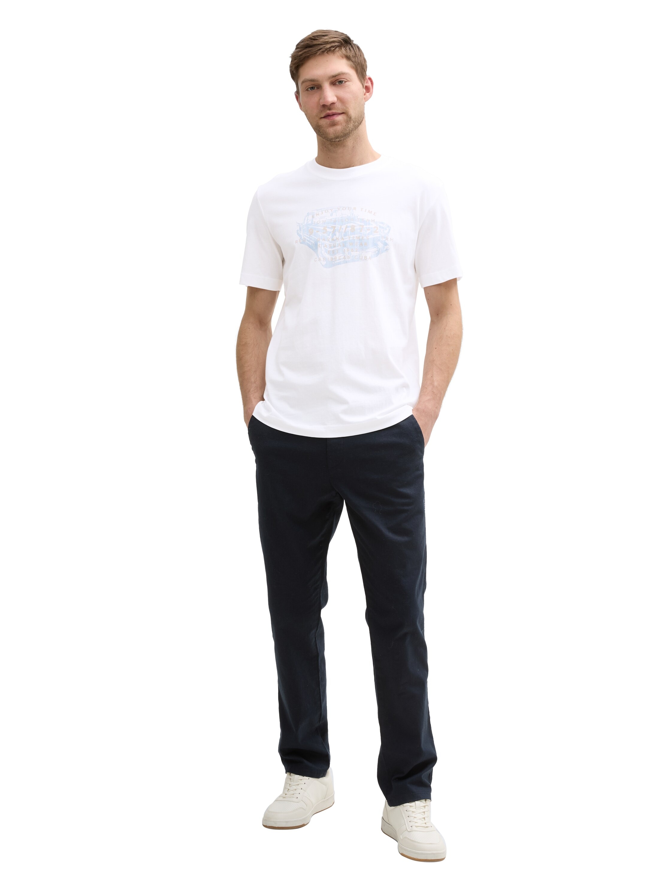 TOM TAILOR T-Shirt, (Packung, 2 tlg.), mit Frontprint
