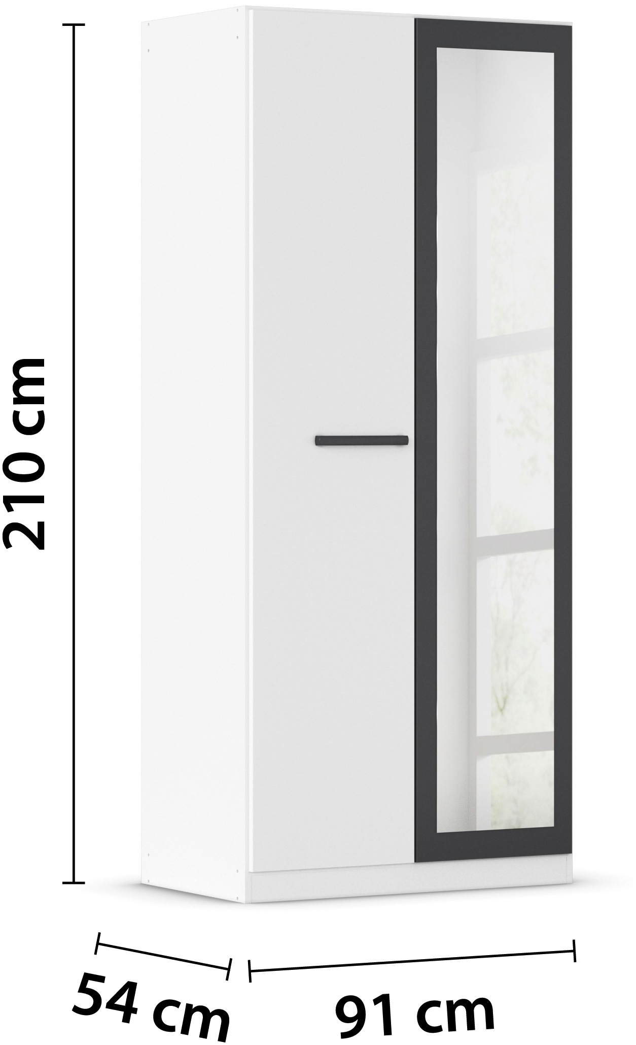 rauch Drehtürenschrank »Kleiderschrank Schrank Garderobe Garderobenschrank Stauraumwunder MODI«, optional mit Spiegel MADE IN GERMANY