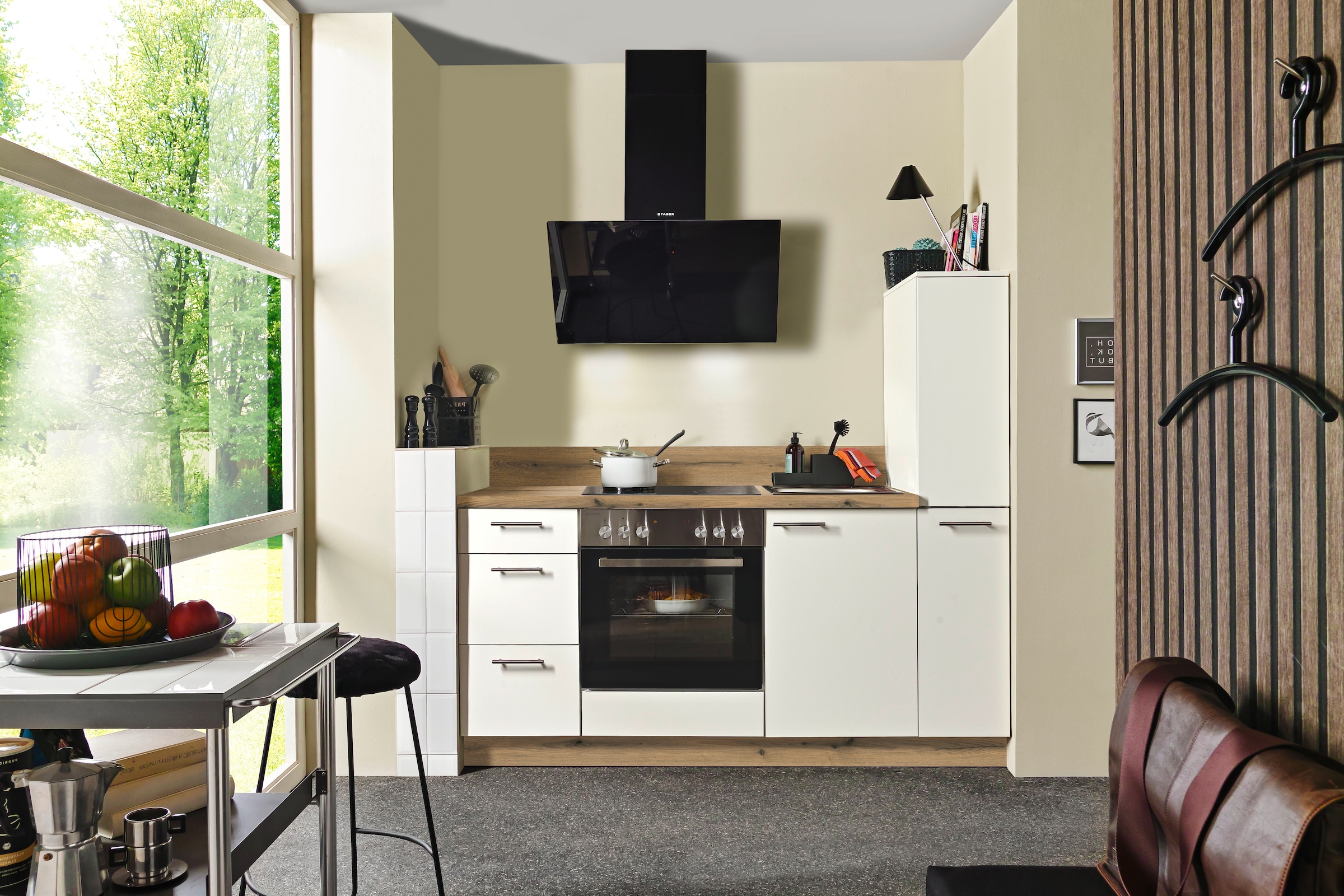 KOCHSTATION Küche "Scafa" vormontiert, wahlweise mit E-Geräten, Stellbreite günstig online kaufen