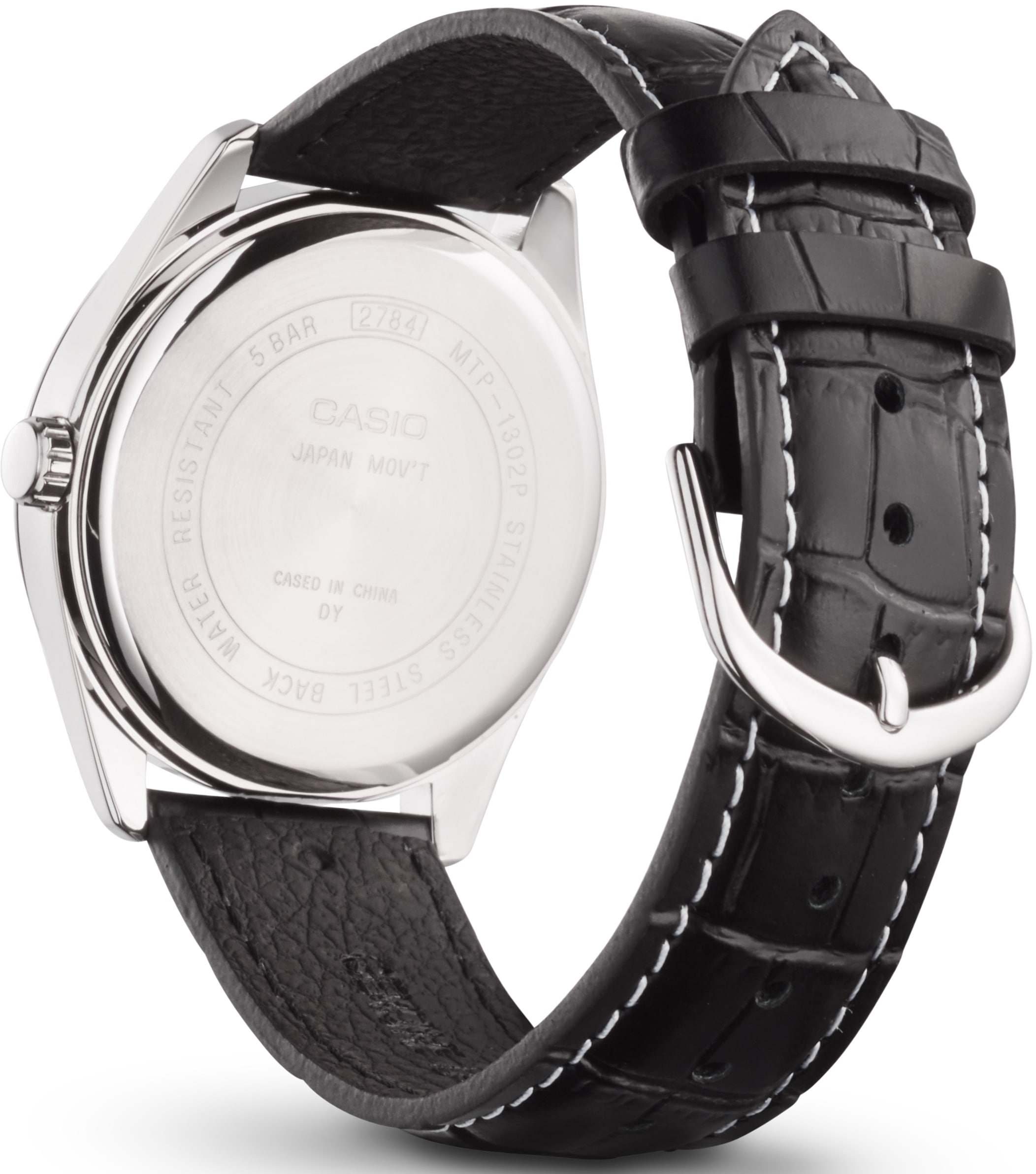 CASIO TIMELESS COLLECTION Quarzuhr, Armbanduhr, Herrenuhr, Damenuhr, analog, Datum, Lederarmband