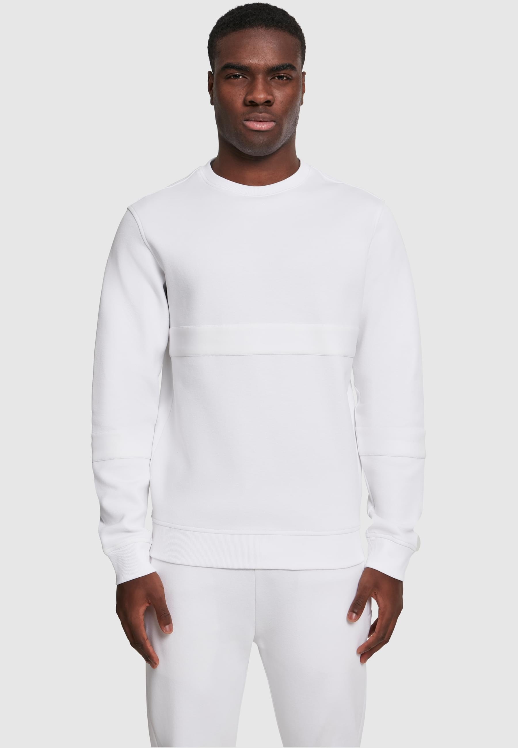 URBAN CLASSICS Rundhalspullover »Urban Classics Herren Heavy Pique Crew«, (1 tlg.)