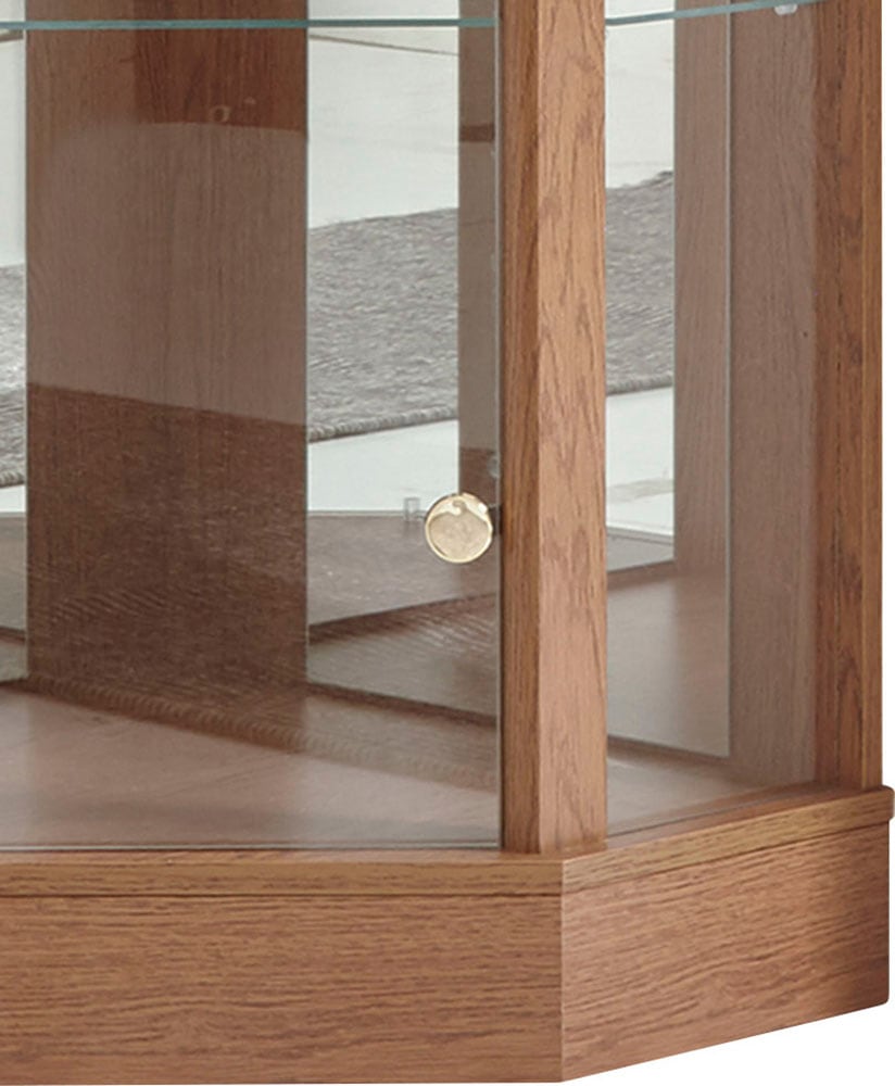 fif möbel Vitrine »TRIO«, Eckvitrine/Glasvitrine 1x Glastür, perfekt für Sammler, Sammlervitrine
