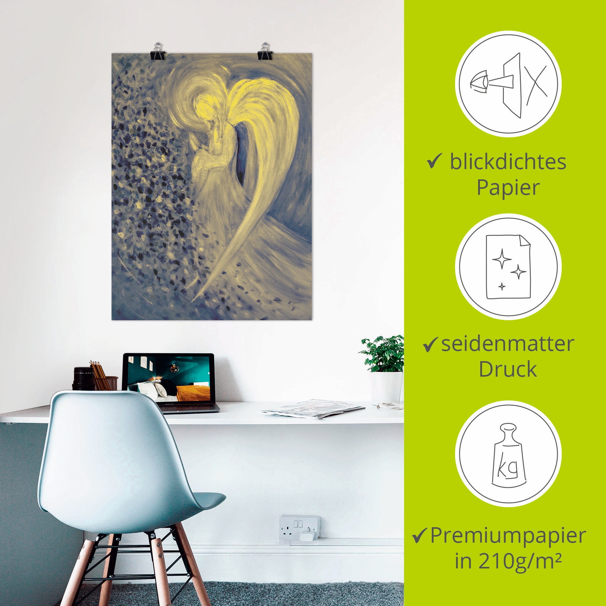 Artland Wandbild »Engel der Nacht«, Religion, (1 St.), als Leinwandbild, Poster, Wandaufkleber in verschied. Größen