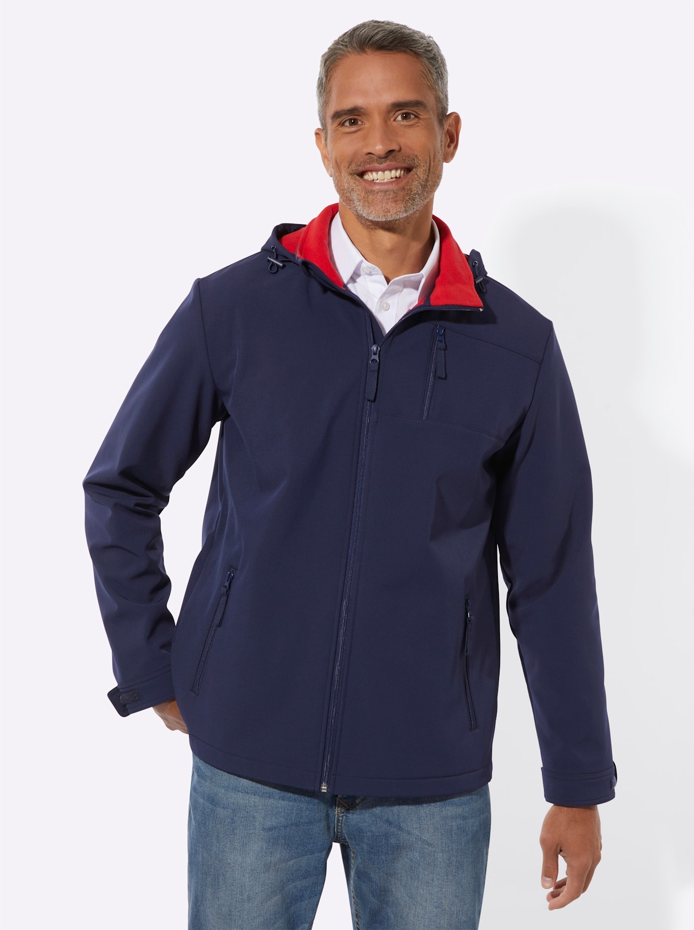 Classic Softshelljacke mit Kapuze günstig online kaufen