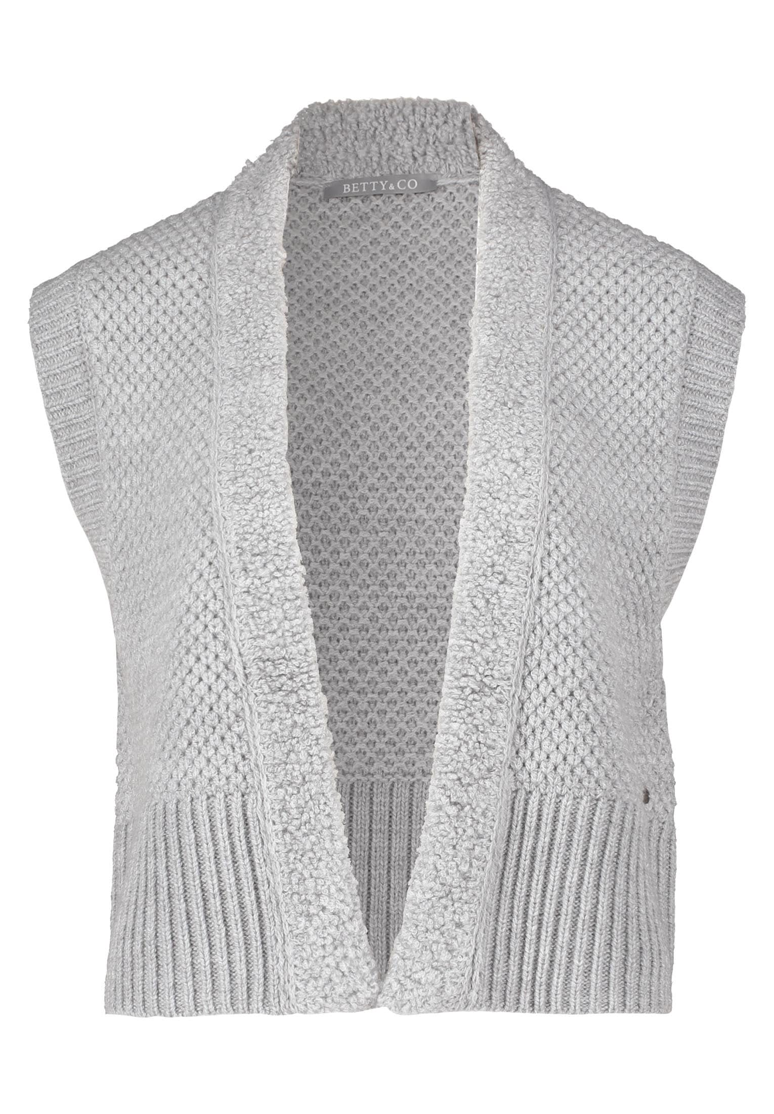 Betty&Co Strickjacke »Betty & Co Strickweste ohne Arm«, Struktur