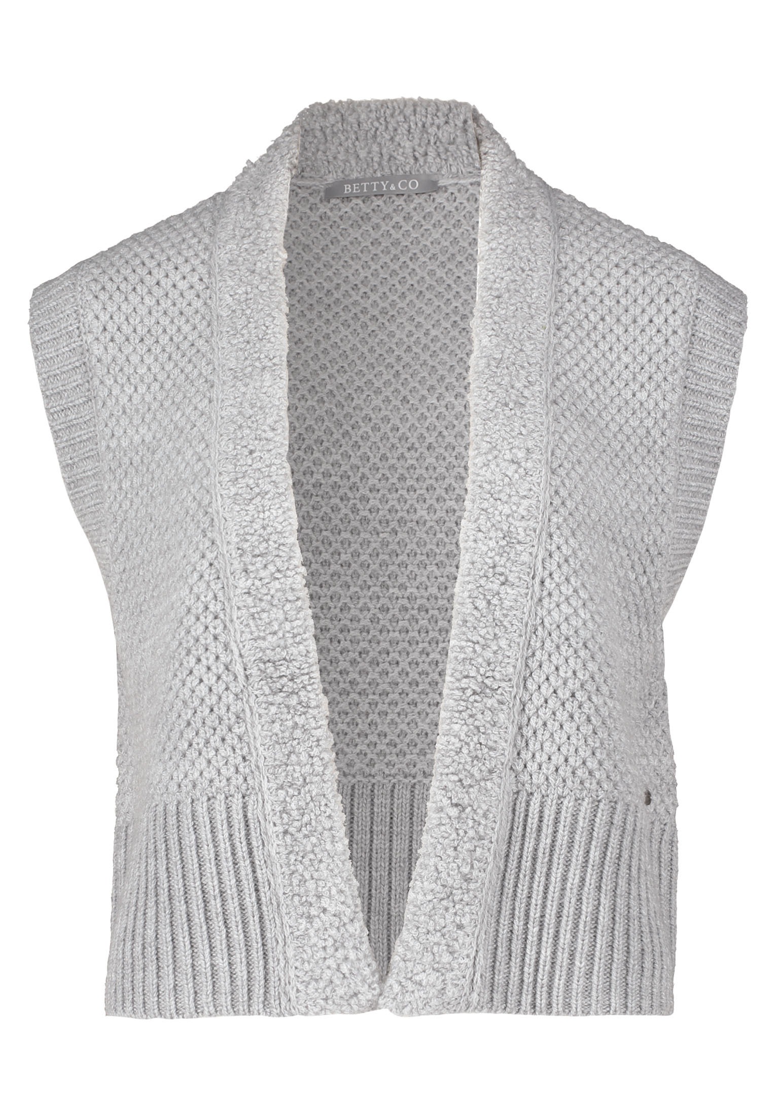 Betty&Co Strickjacke "Betty & Co Damen Strickweste ohne Arm", Struktur günstig online kaufen