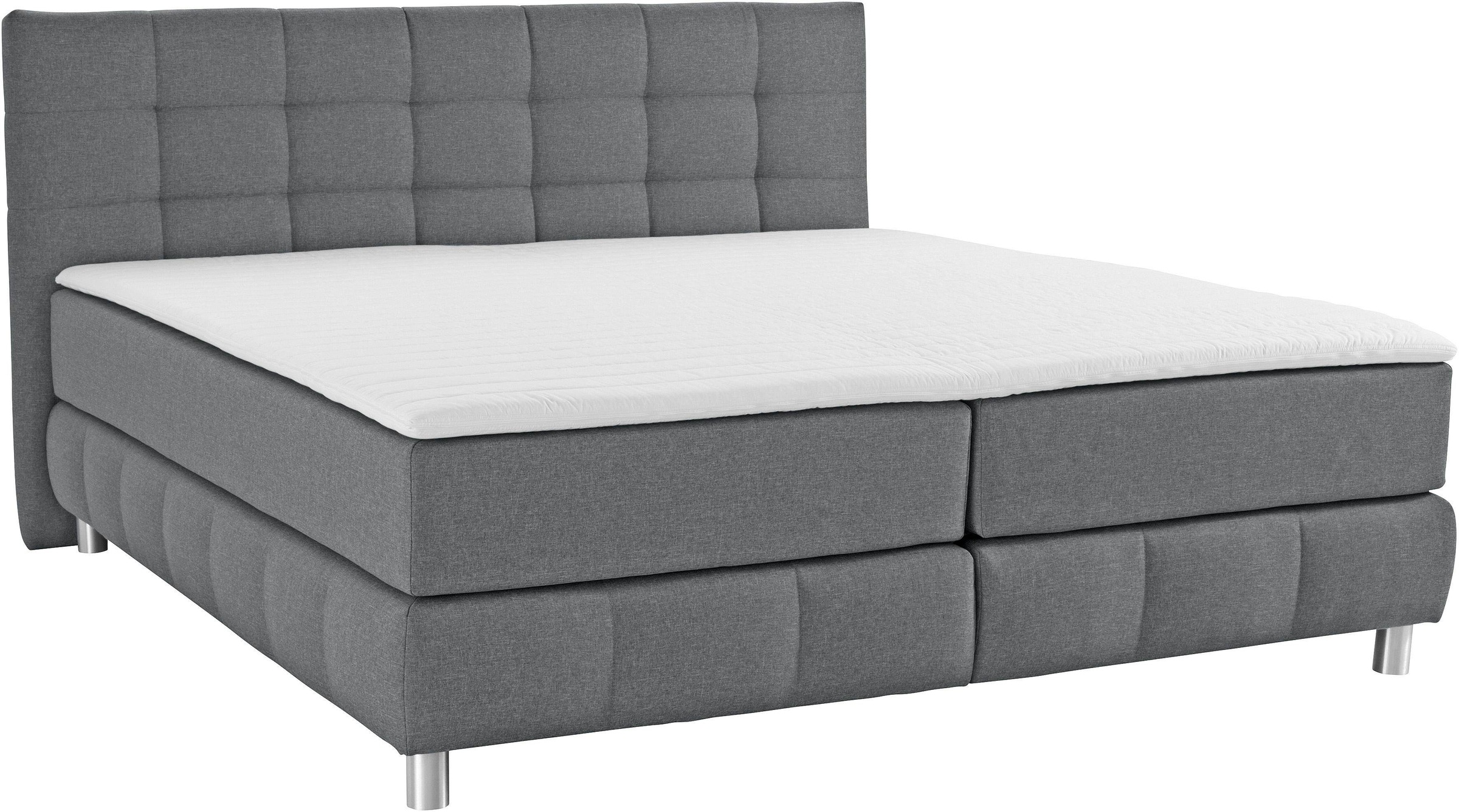Thumbnail - Home affaire Boxspringbett "Salo XXL" in Samtoptik oder Struktur, 6 Breiten in Überlänge 220cm, 4 Härtegrade