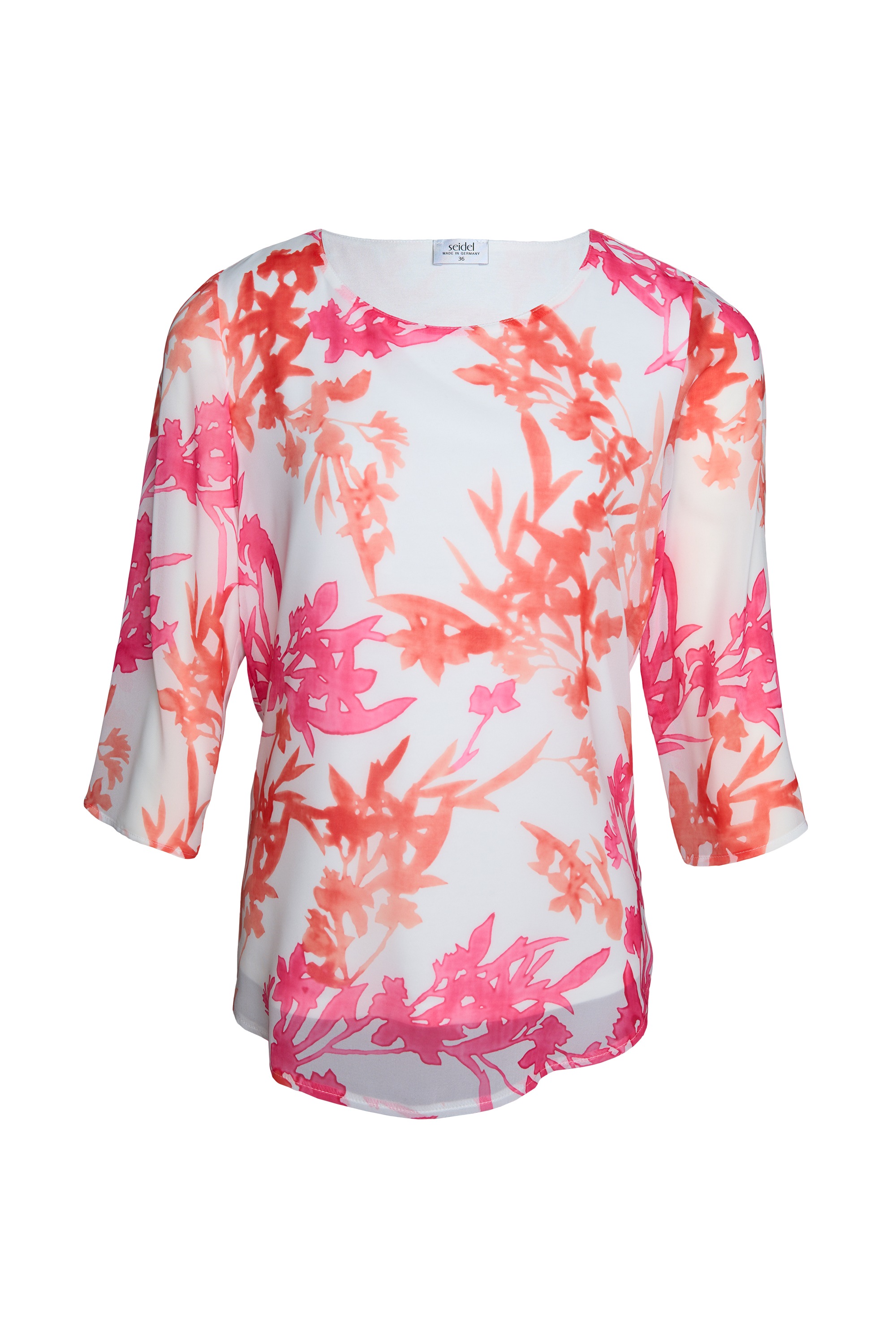 Thumbnail - Seidel Moden Druckbluse mit floralem Muster - MADE IN GERMANY