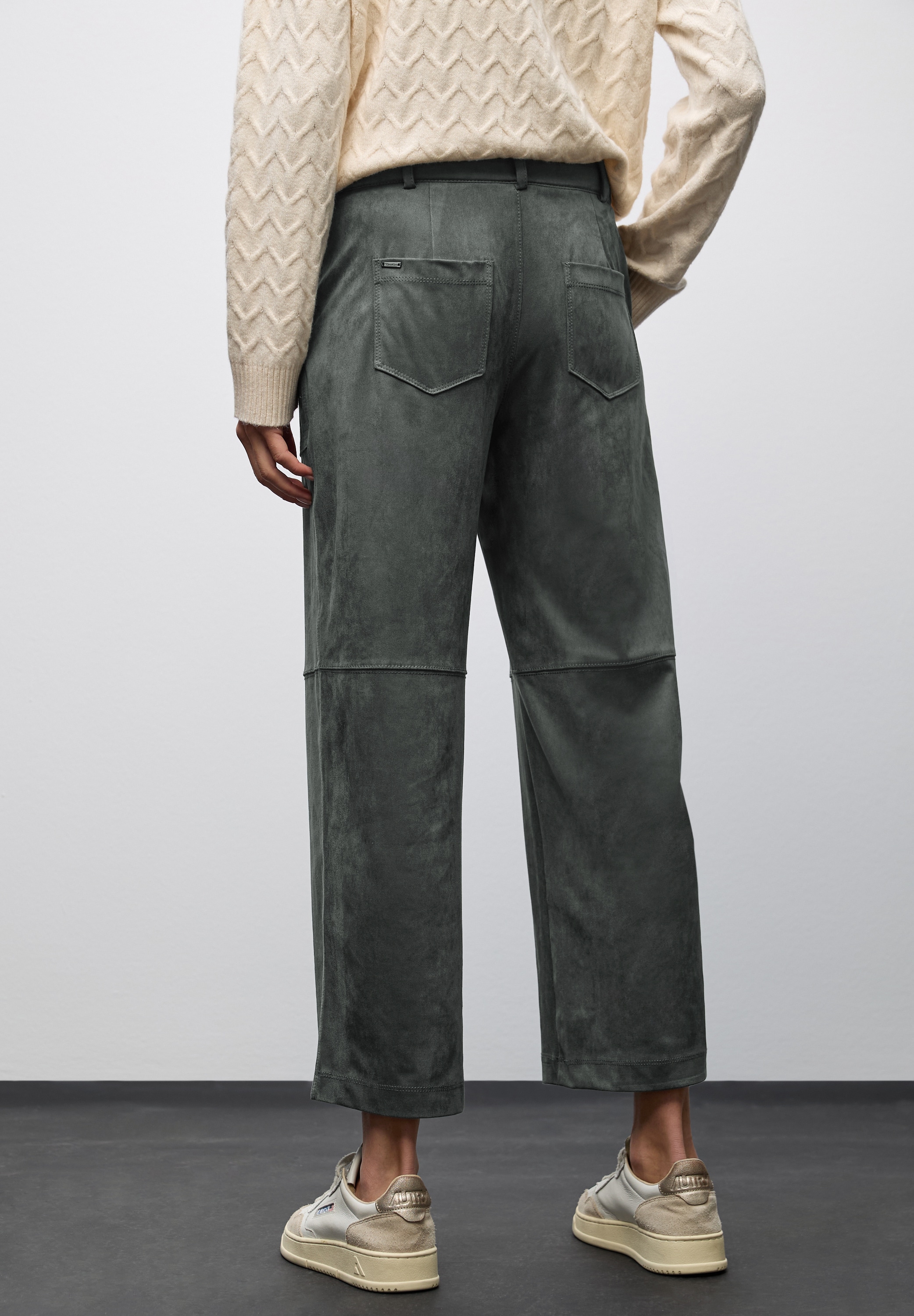STREET ONE Lederimitathose, High Waist