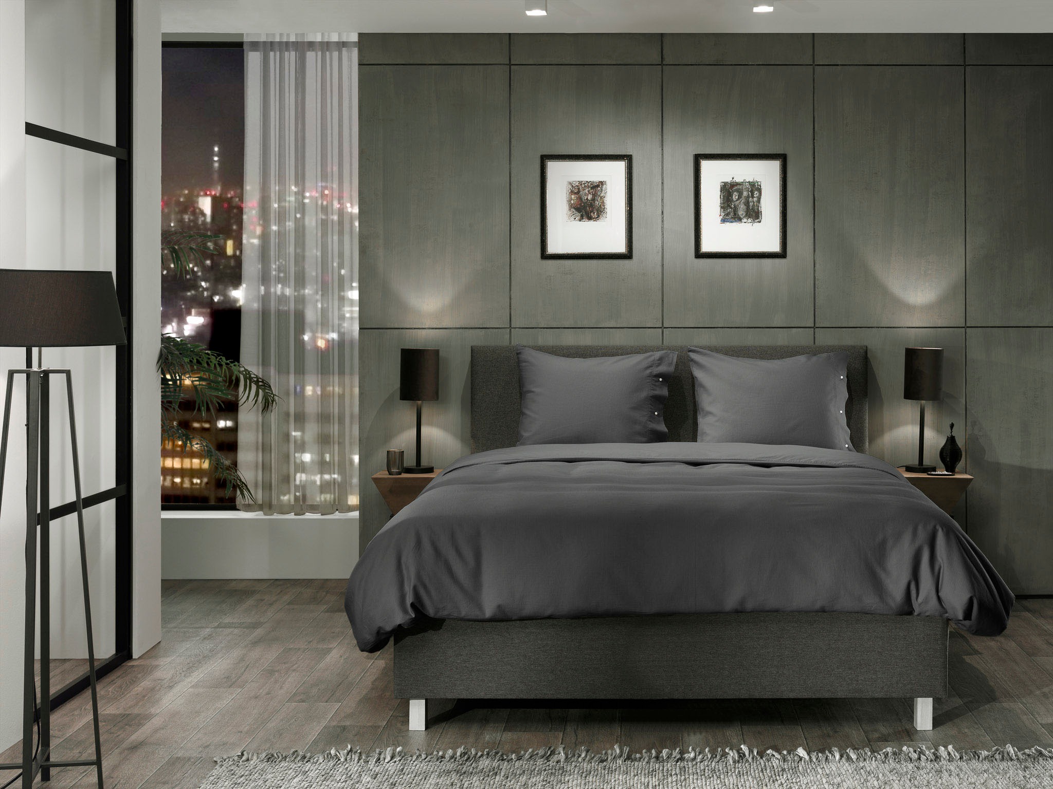 YELLOW Bettwäsche »Cialda« 2 Stk. tlg. Uni Design, 100% Baumwolle ab 135x200 cm.