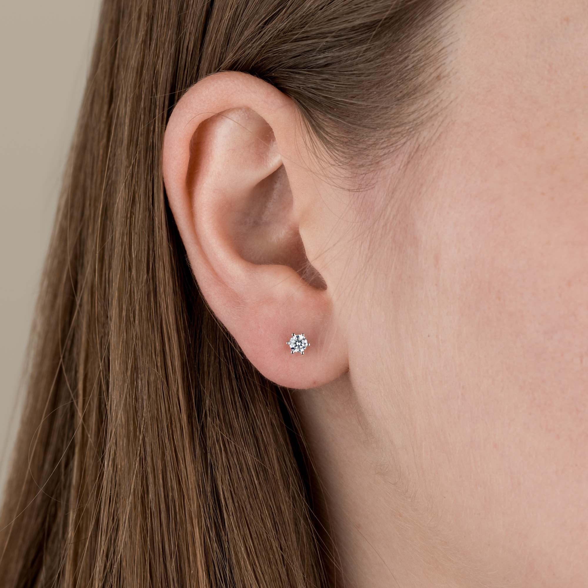 Orolino Paar Ohrstecker »Gold 750 mit 2x Brillant zus. 0,25 ct.«
