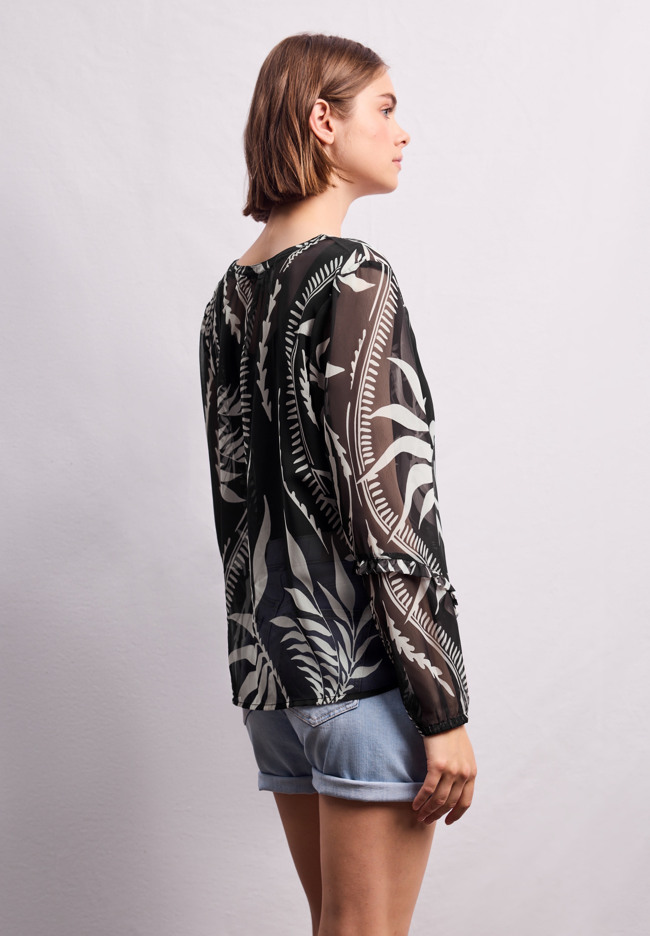 STREET ONE STUDIO Chiffonbluse, im lockeren Schnitt