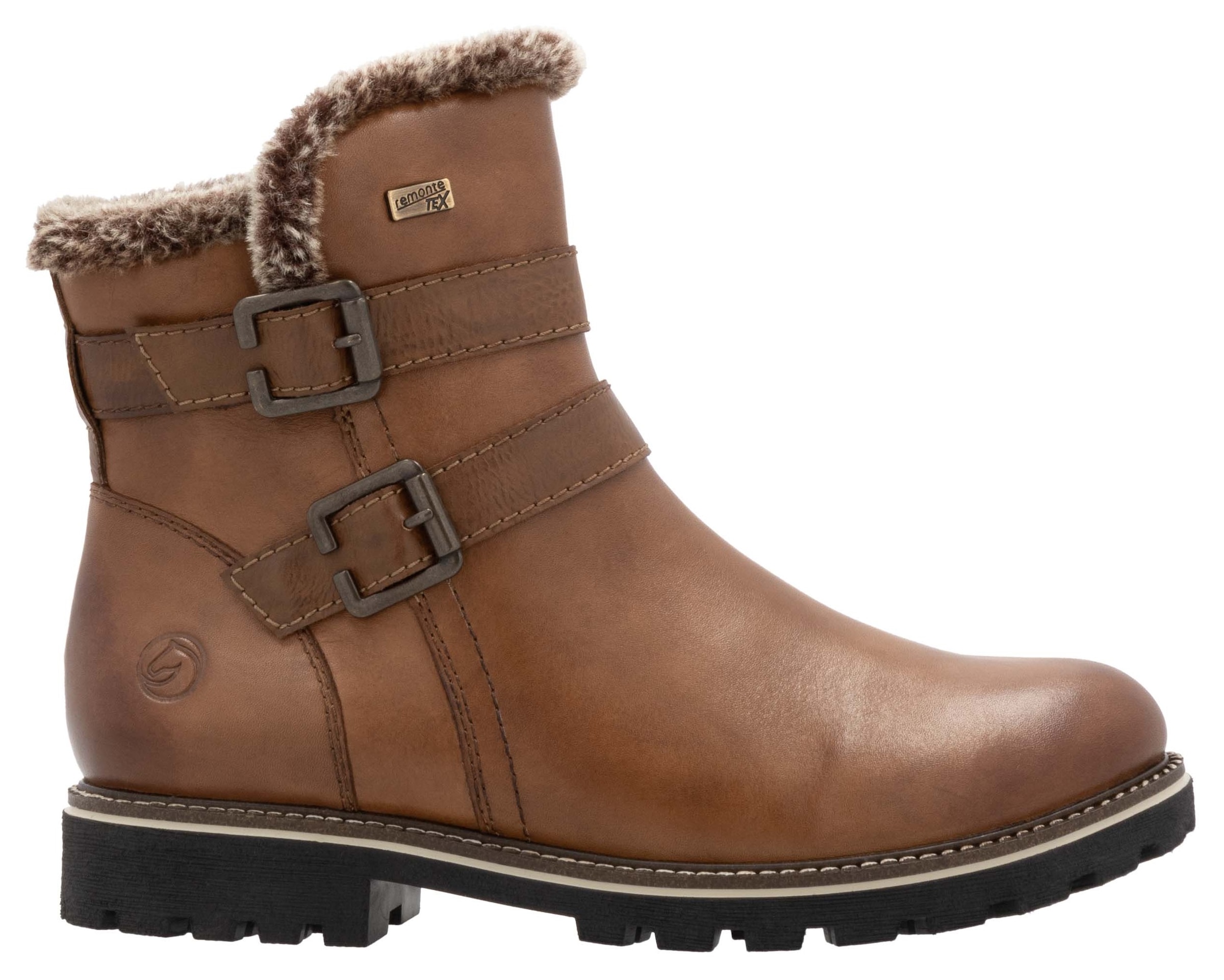 Winterboots, Blockabsatz, Winterstiefelette, Outdorrschuh mit TEX-Membran