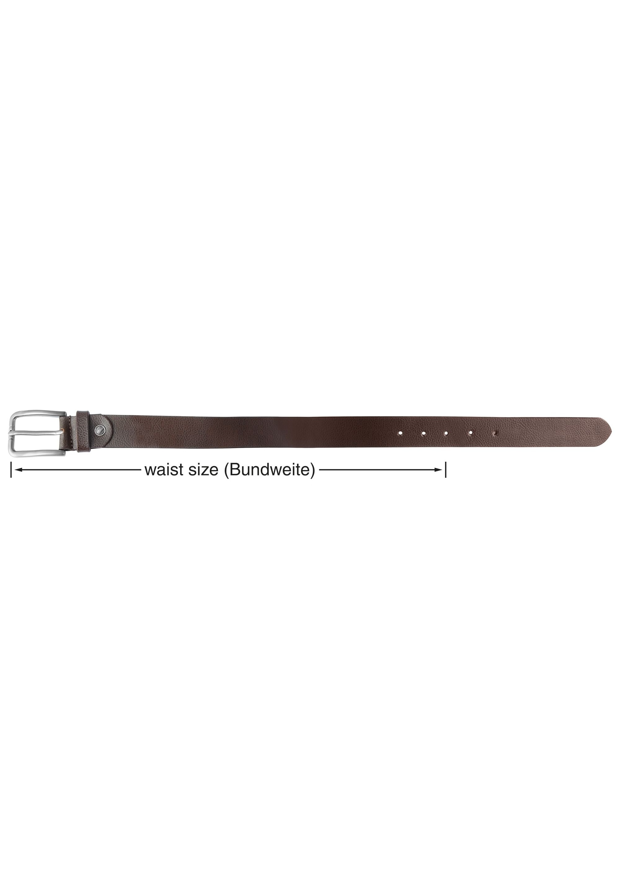 Leonardo Verrelli Ledergürtel »hochwertiges Echt Leder, braun, 90 cm - 120 cm (Bundweite)«