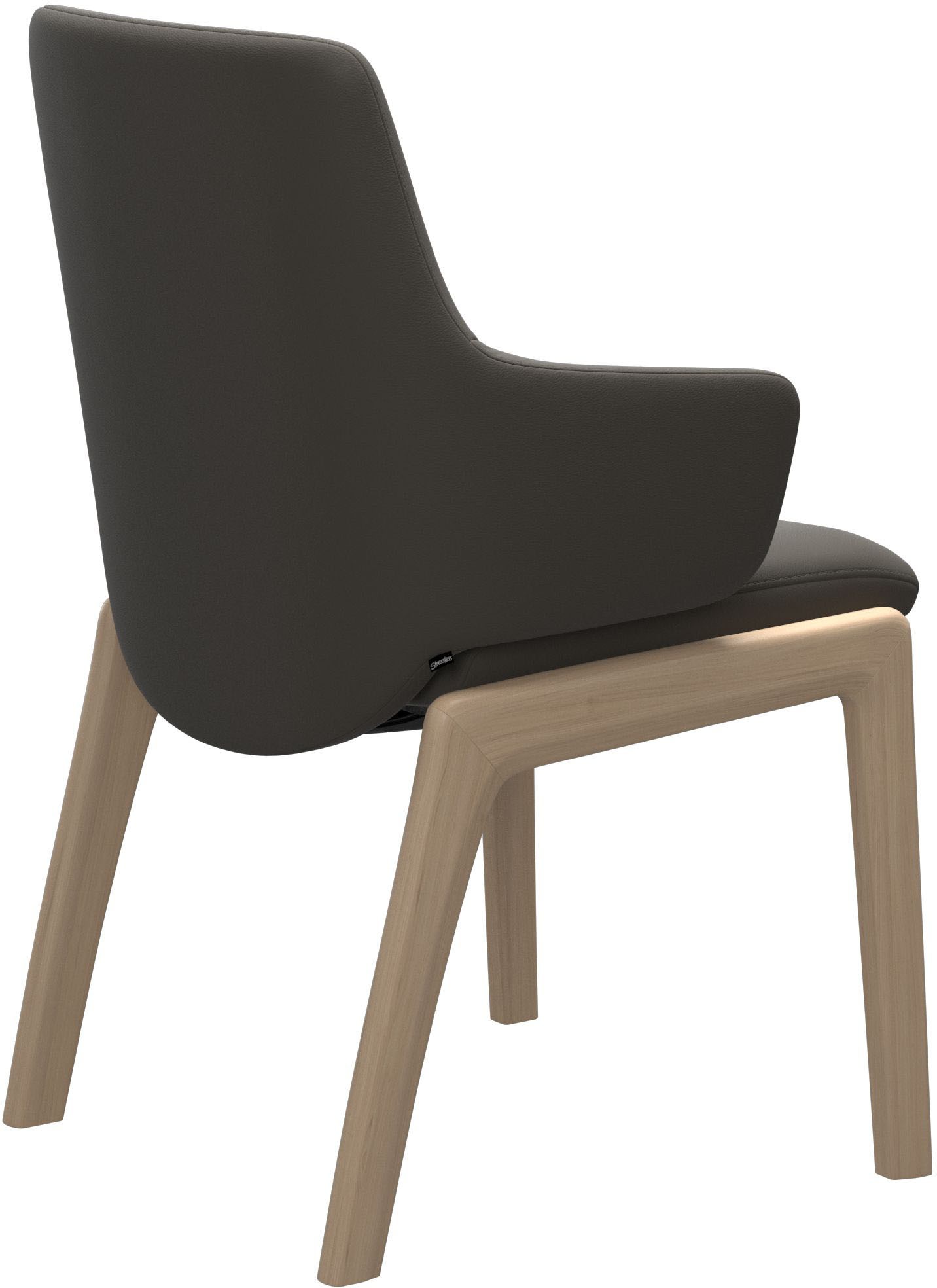 Thumbnail - Stressless Polsterstuhl "Laurel" () Low Back mit Armlehne, Größe L, abgerundete Beine in Eiche gekalkt