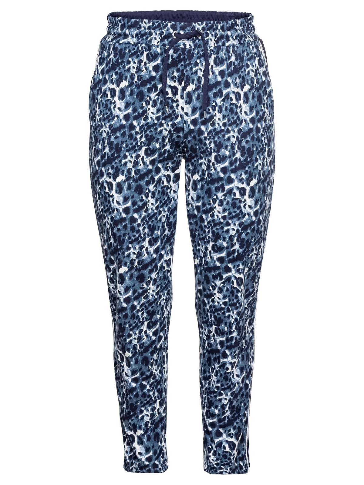 Sheego Relaxhose »Große Größen«, mit Animalprint und seitlichen Streifen