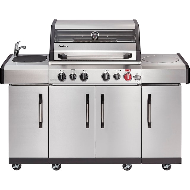 Enders® Gasgrill »Kansas II Pro 4 SIK Profi Turbo«, BxTxH: 153x64x118 cm  per Raten | BAUR