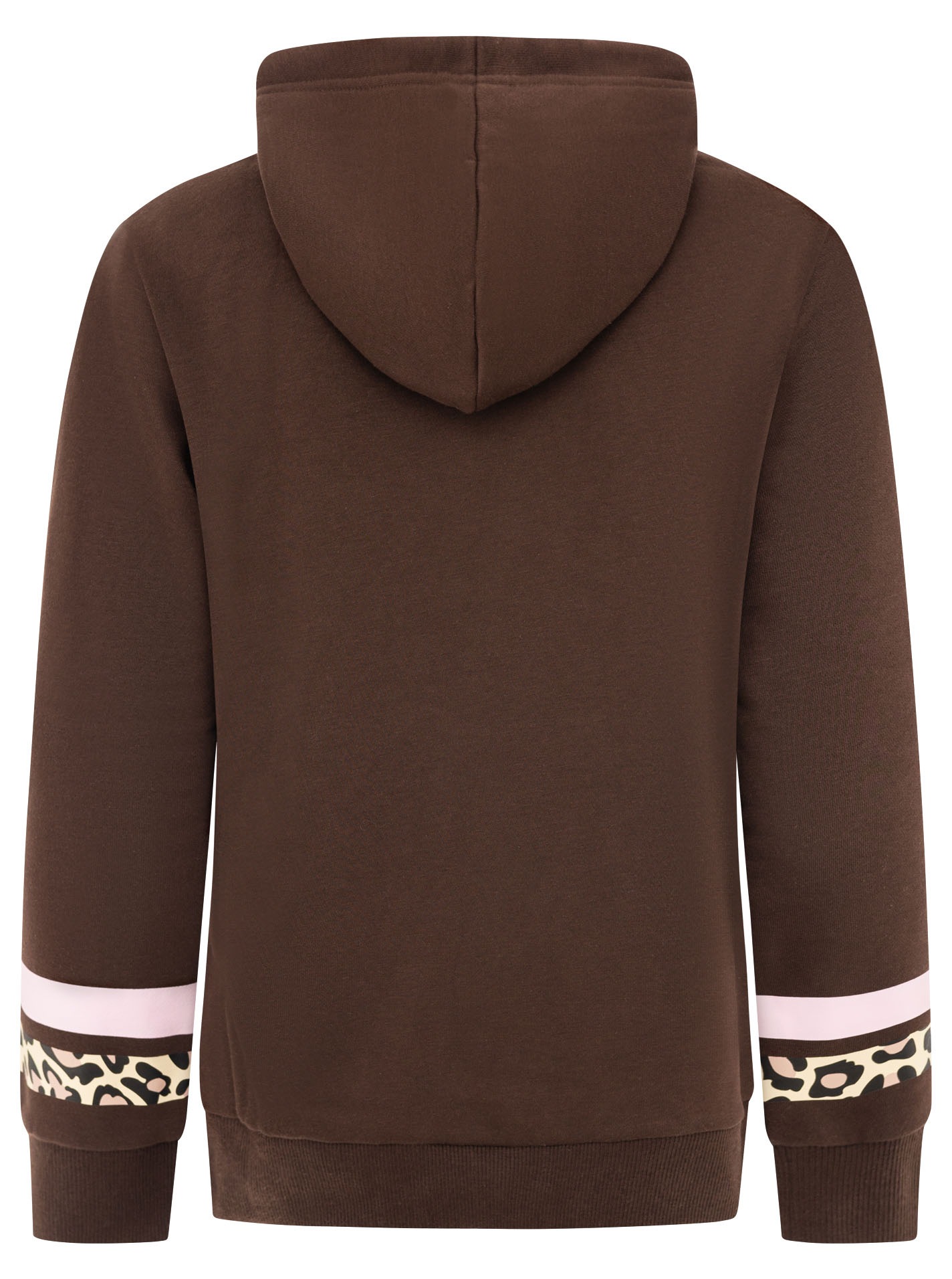 Zwillingsherz Hoodie »"Wild Vibes College"«, Frontmotiv, Leo Details, Kapuze mit Kordel, Streifen am Arm
