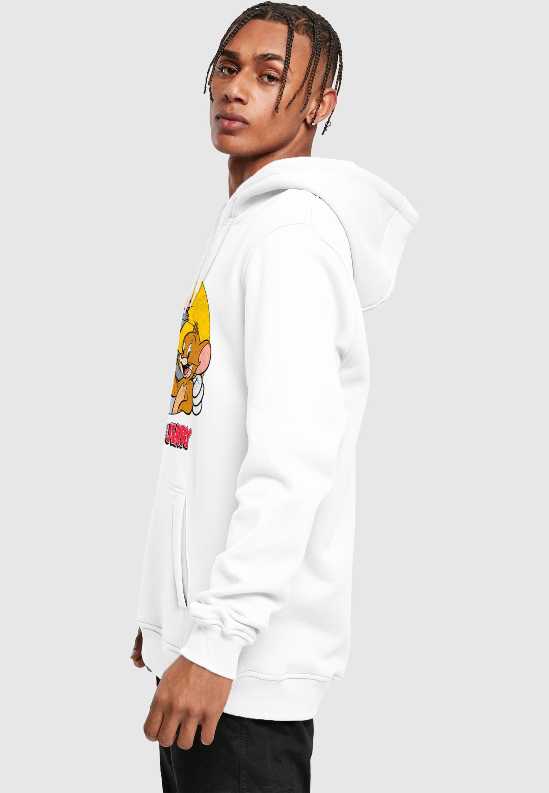 Merchcode Kapuzensweatshirt »Merchcode Tom and Jerry - Thumbs Up Fitted heavy hoody«, (1 tlg.)