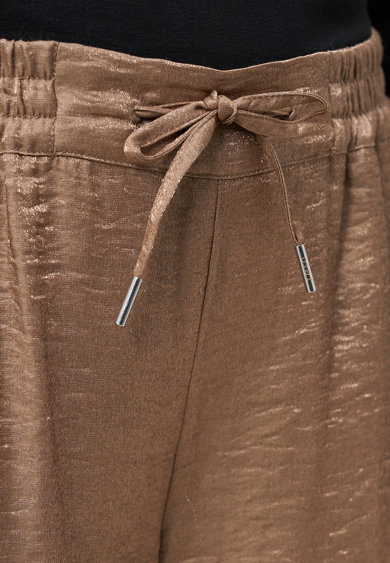 Zero Stoffhose »Damen mit Knittereffekt 30 Inch«  Bindedetail