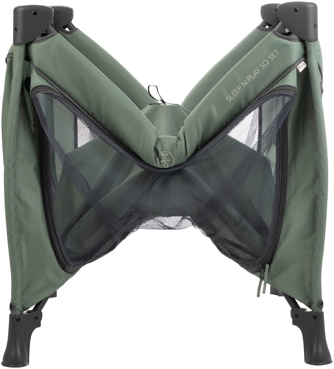 Hauck Baby-Reisebett »Sleep N Play SQ, Set dark green«, inklusive Schaumstoff-Matratze