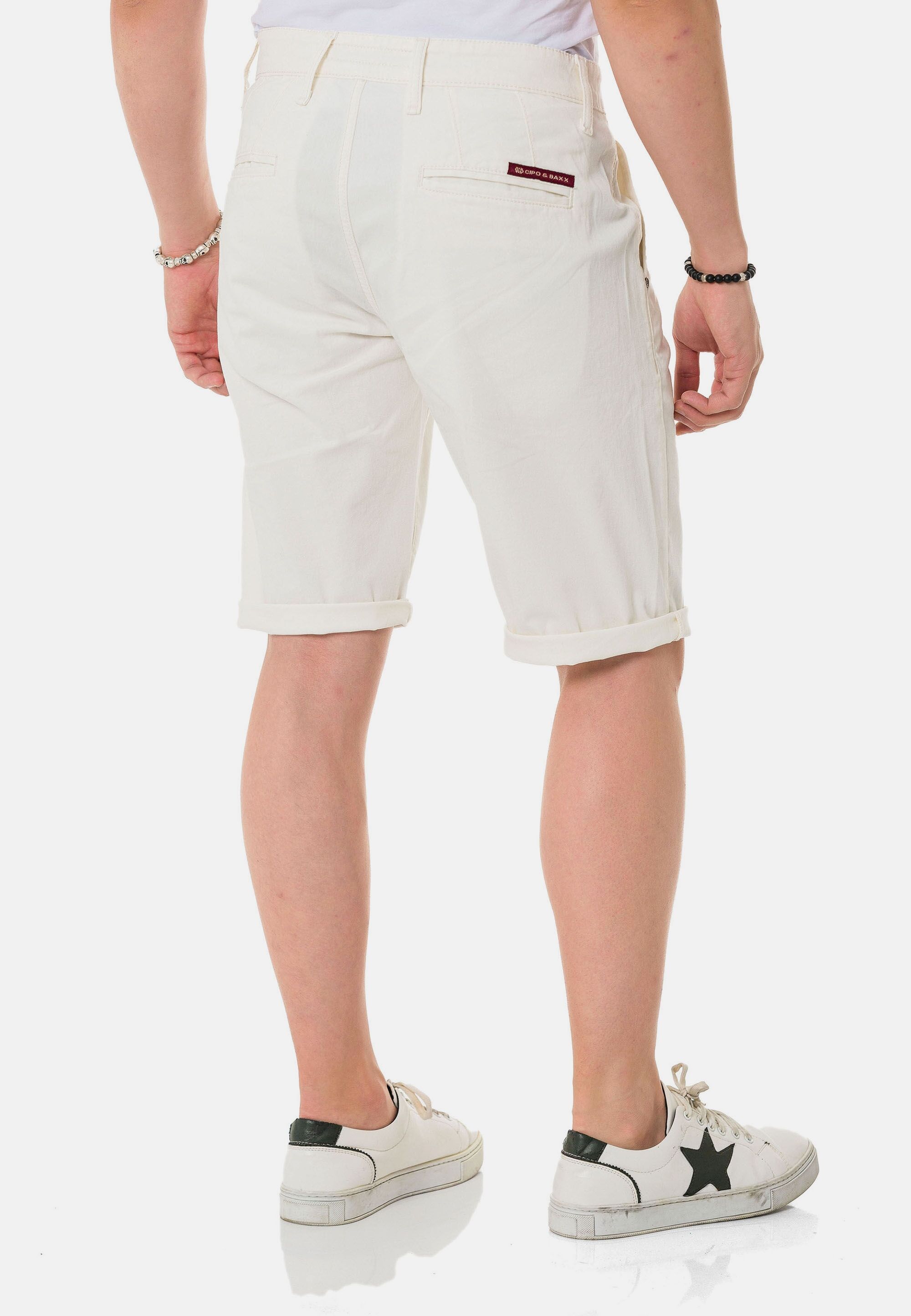 Thumbnail - Cipo & Baxx Stoffhose "Shorts" im unifarbenen Look