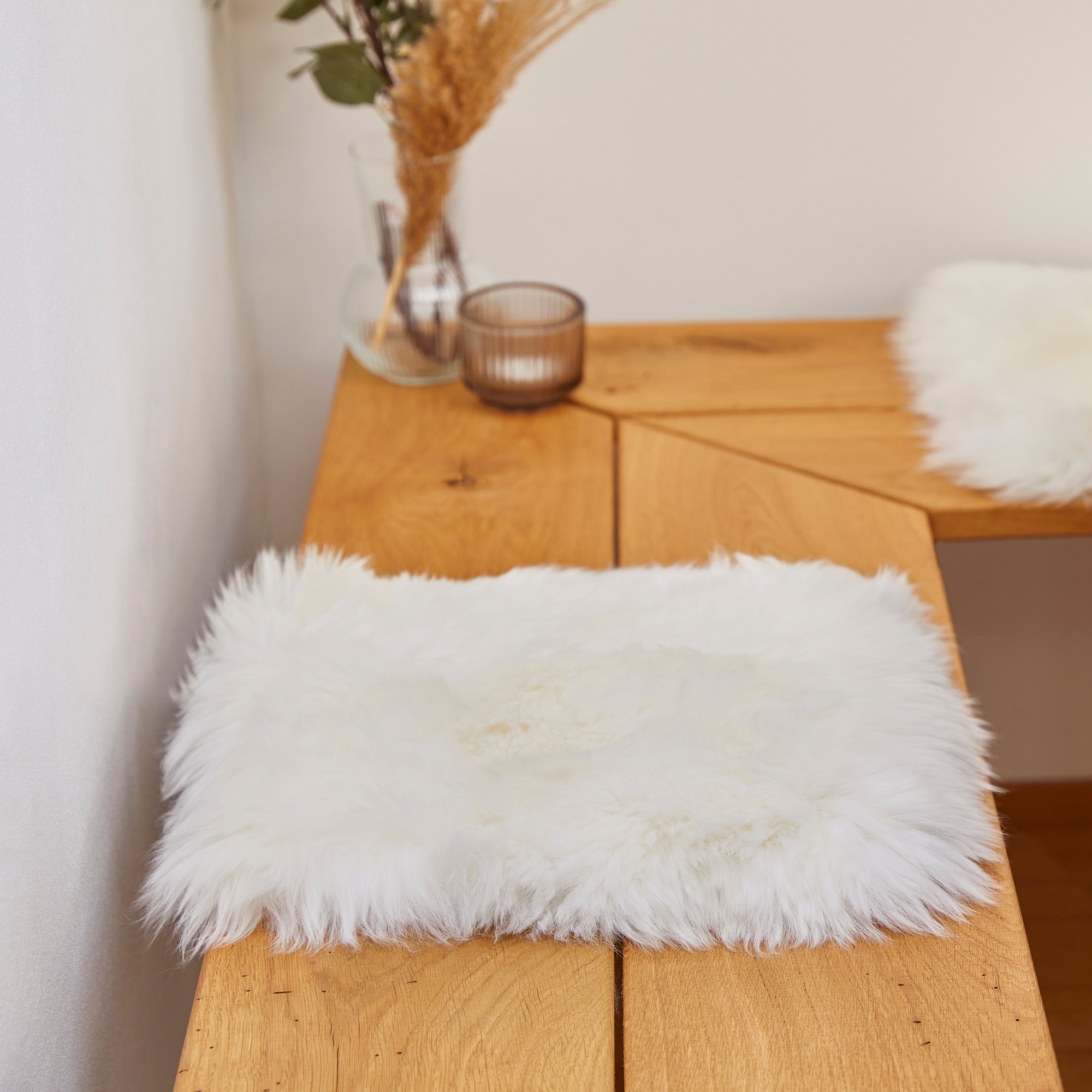 LUXOR living Stuhlkissen "Sitzauflage Lammfell" Sitzauflage, rund oder ecki günstig online kaufen