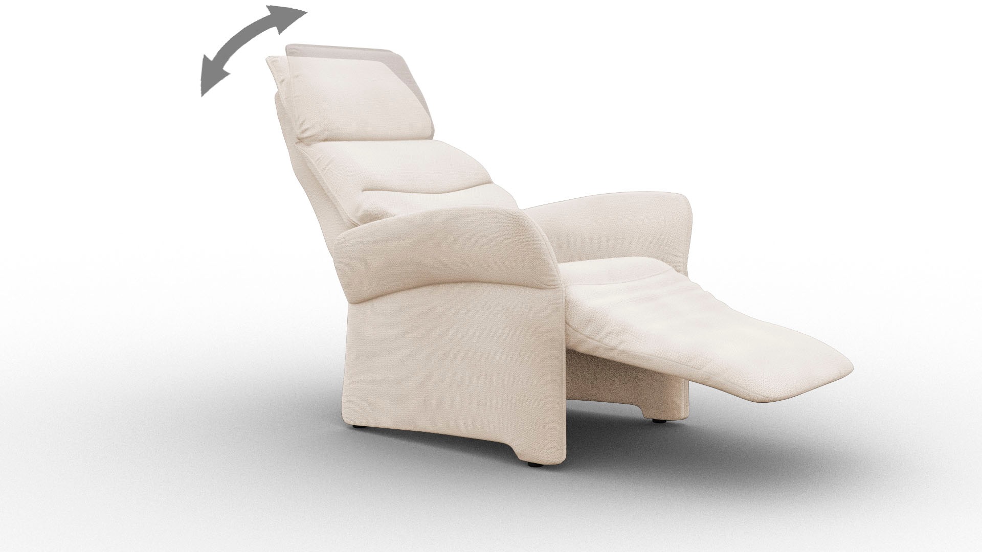 ADA trendline Relaxsessel »Savin«, in Größe M, Liegefläche 180cm, verstellbar, optional mit Aufstehhilfe