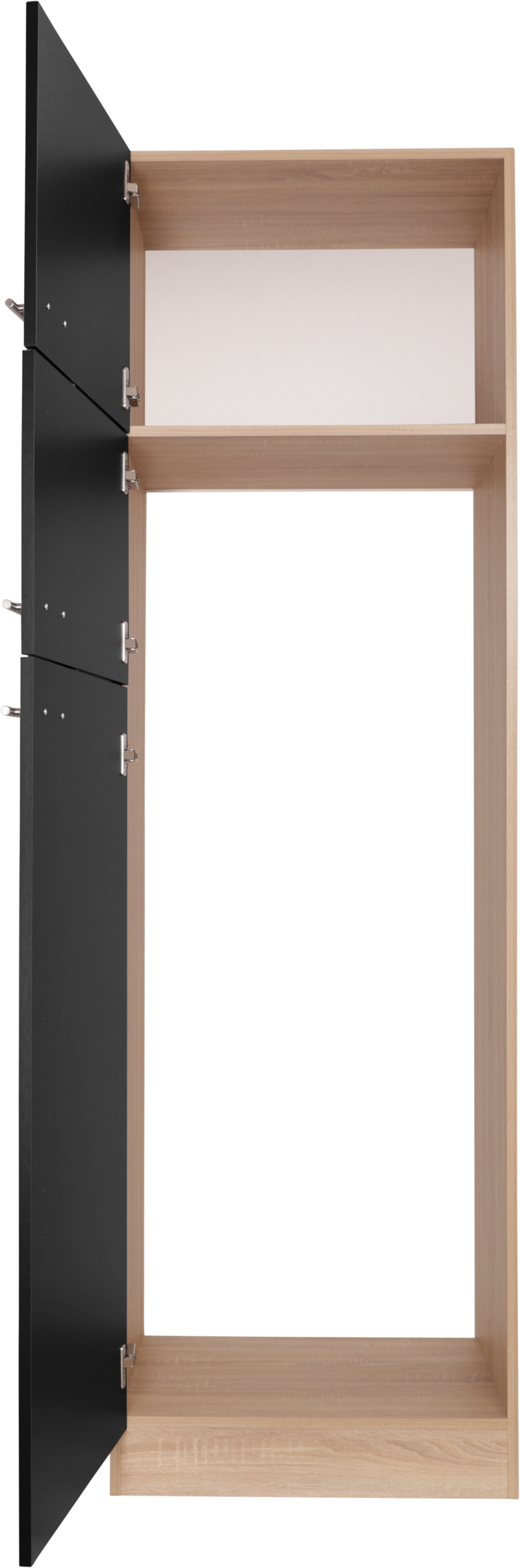 RESPEKTA Kühlumbauschrank »Merle« Breite 60 cm, Türen wechselseitig anschlagbar, Griffe aus Metall