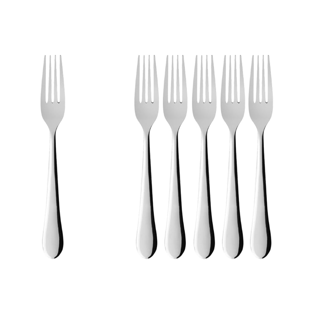 Villeroy & Boch Tafelgabel "Tafelgabel Oscar 200 mm 6er Set silber" Spülmaschinenfest