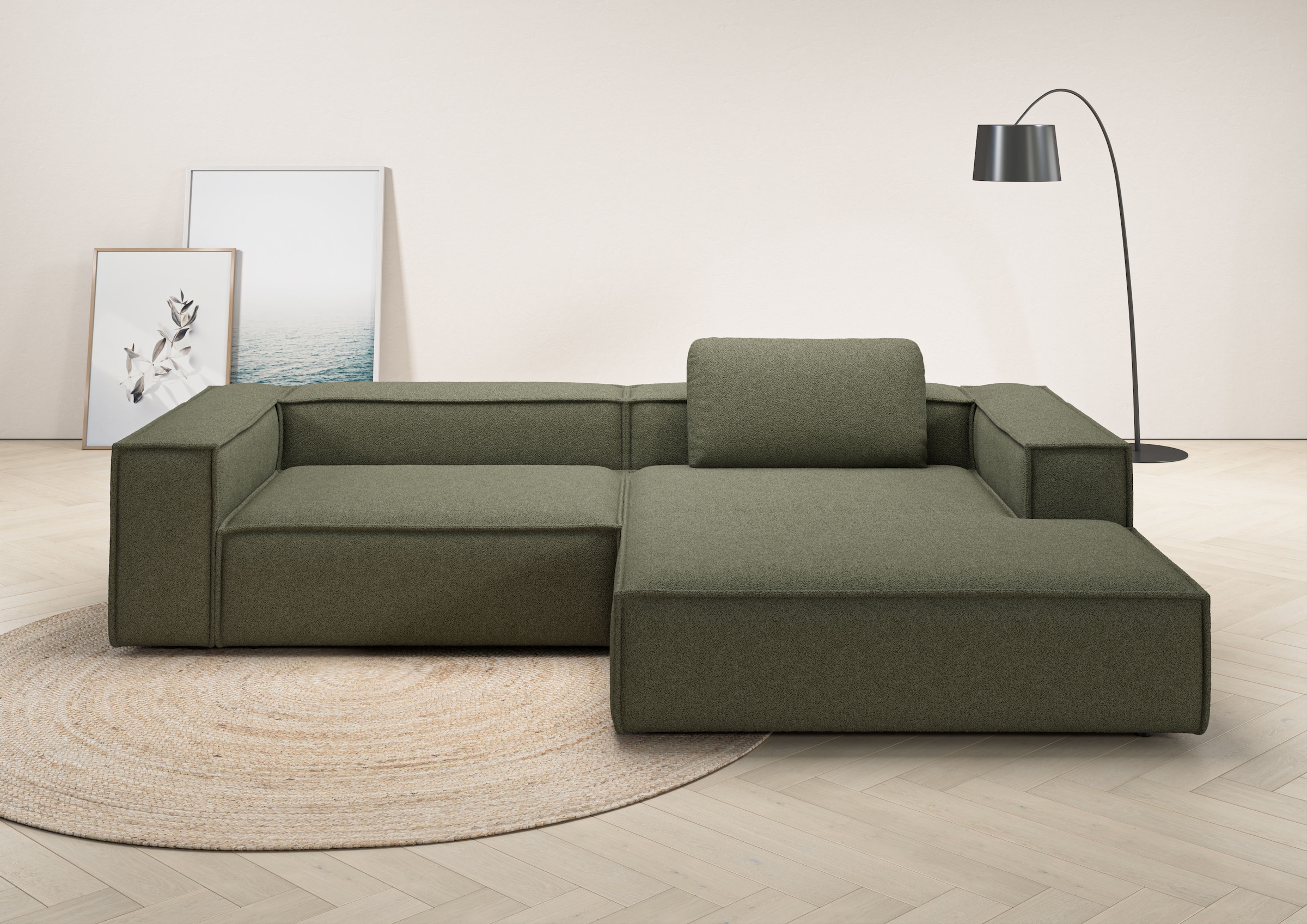 Places of Style Ecksofa "Watertown, modernes XXL L-Form, 306 cm breit", Gro günstig online kaufen