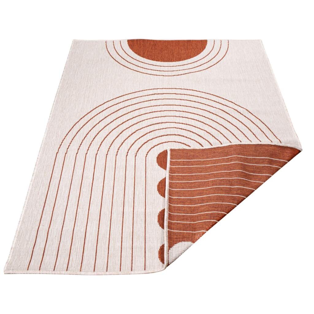Carpet City Outdoorteppich "DUO RUG 5739" rechteckig 5 mm Höhe Wendeteppich günstig online kaufen
