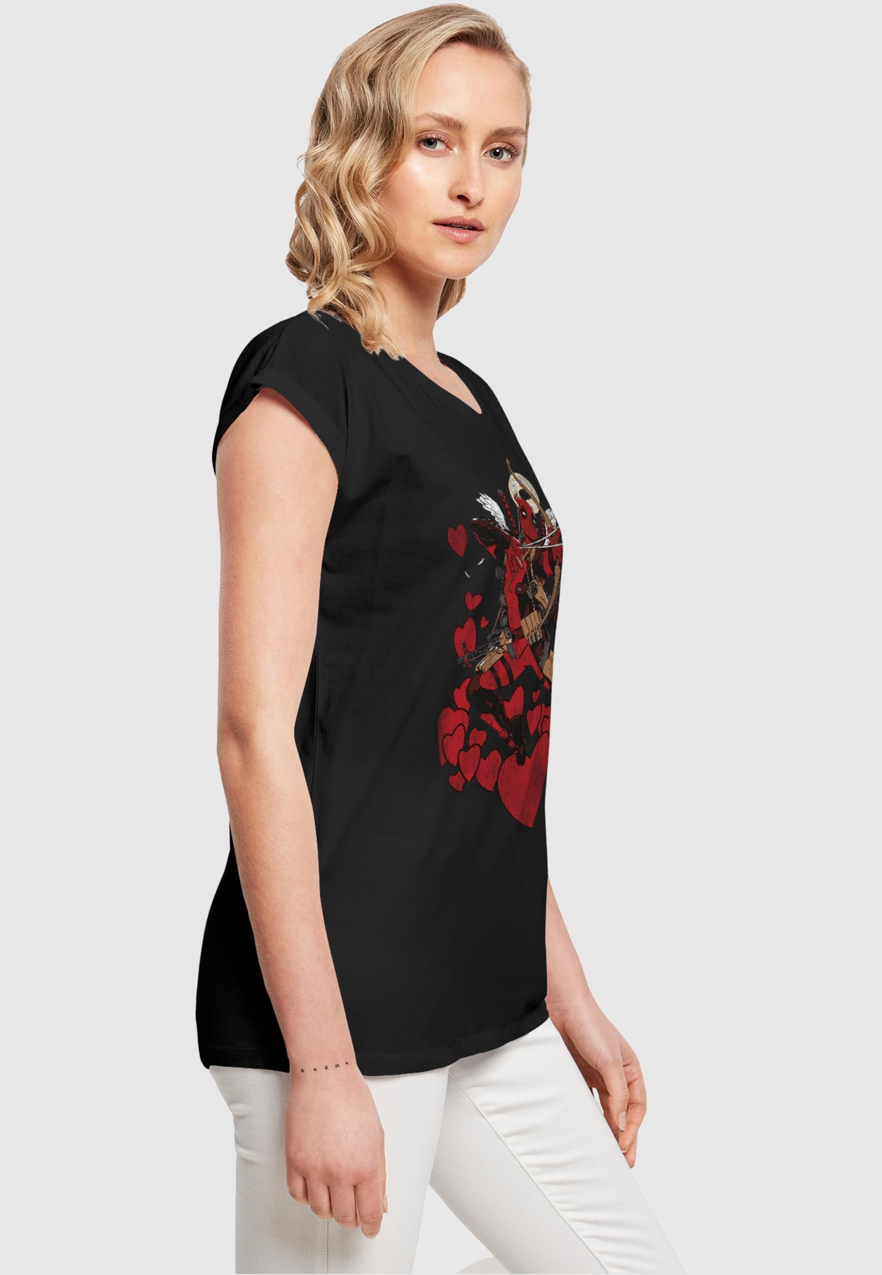 ABSOLUTE CULT T-Shirt »ABSOLUTE CULT Damen Ladies Deadpool - Love Angel T-Shirt«, (1 tlg.)