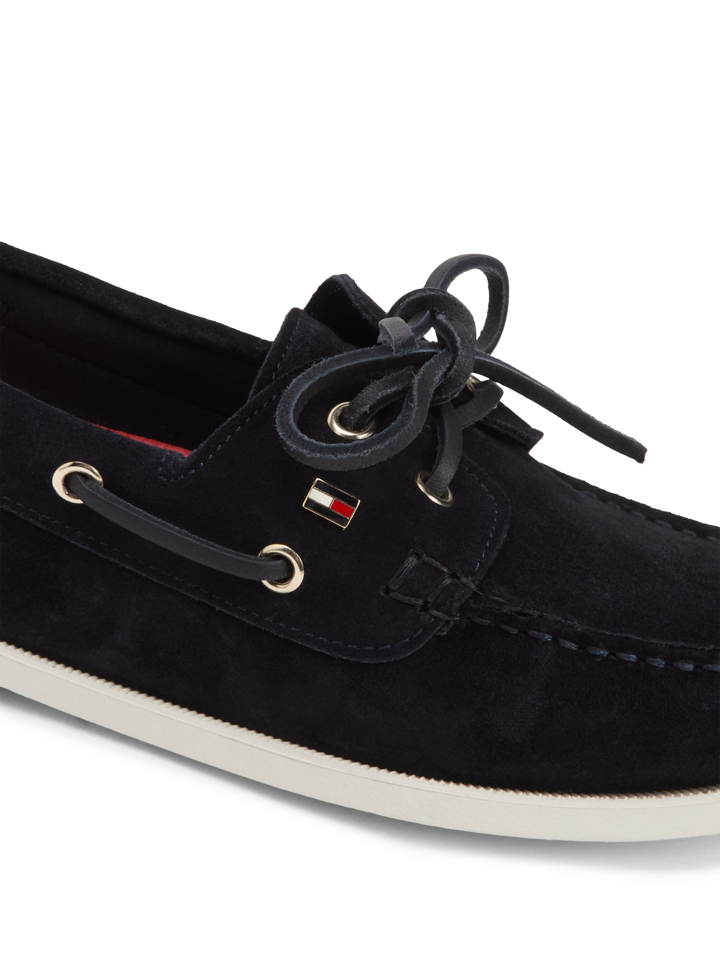 Tommy Hilfiger Bootsschuh "HILFIGER SUEDE BOAT SHOE" Freizeitschuh, Halbsch günstig online kaufen