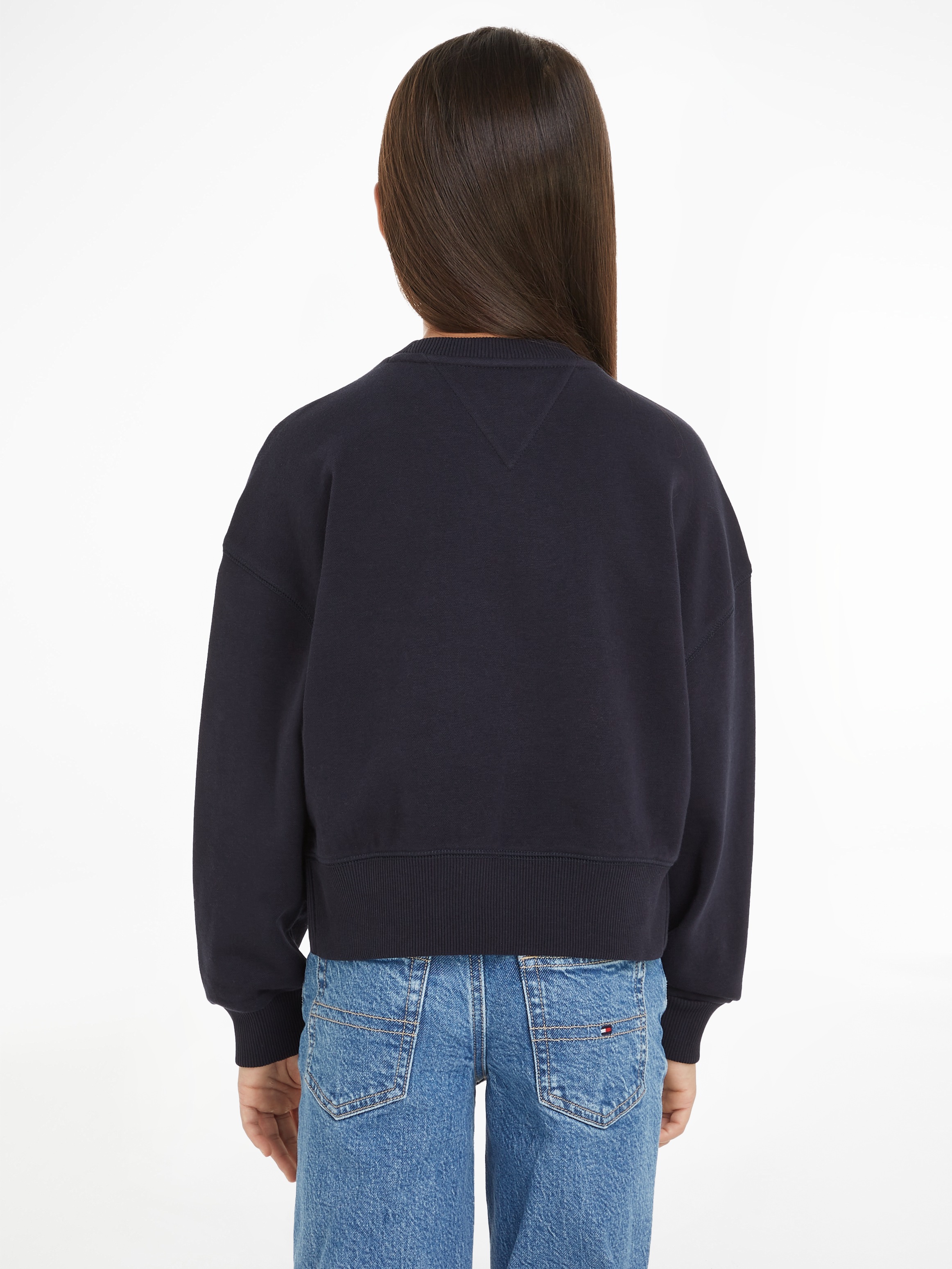 Tommy Hilfiger Langarmshirt »HILFIGER NY EMBROIDERED CREWNECK« Kinder bis 16 Jahre mit Logostickerei