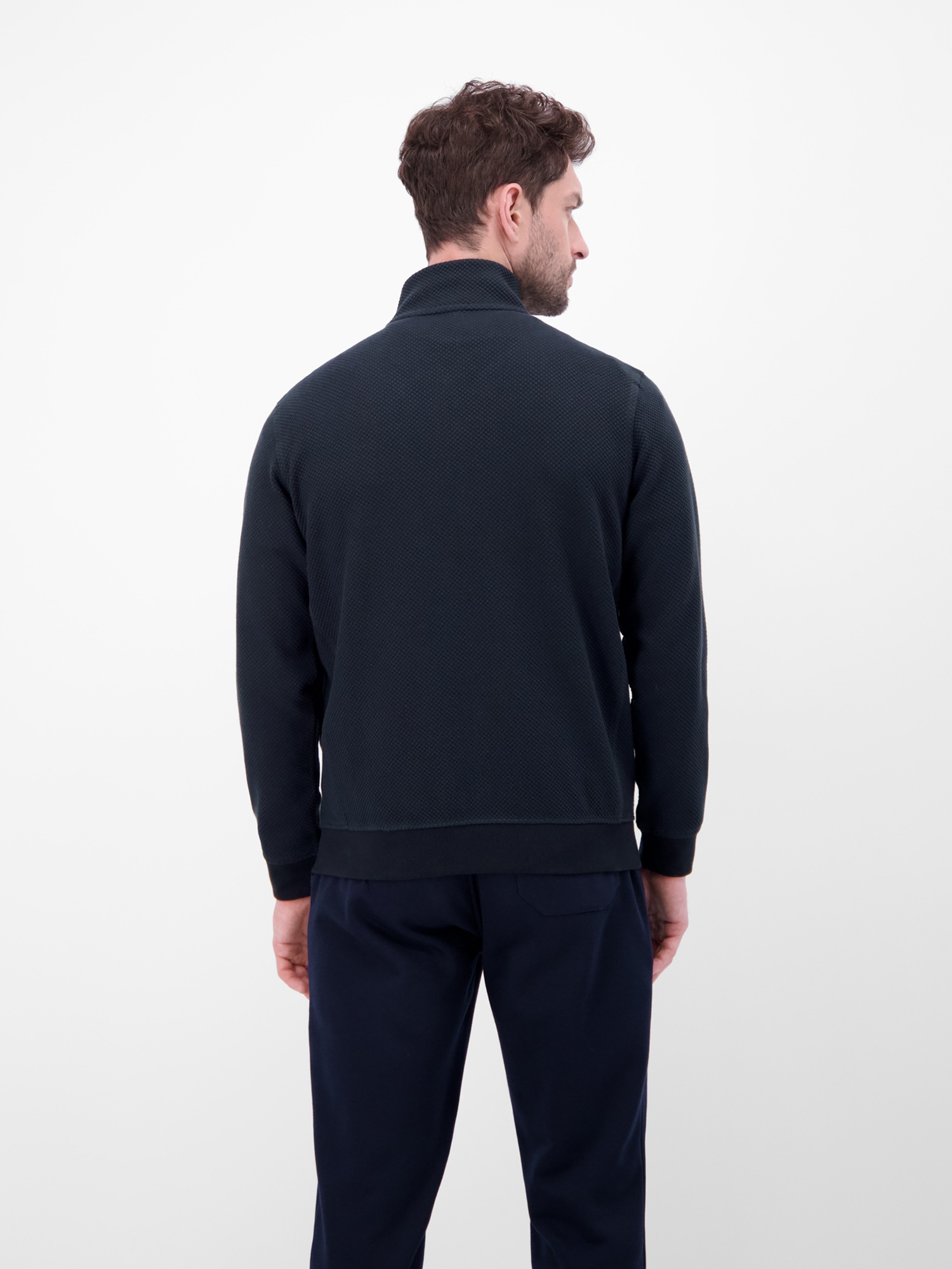 LERROS Sweatjacke "LERROS Sweatjacke aus flexiblem Baumwollmischgewebe" günstig online kaufen