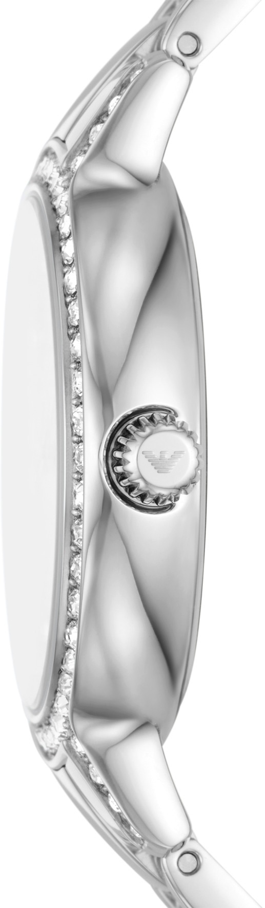 Emporio Armani Quarzuhr, Armbanduhr, Damenuhr, analog, Edelstahlarmband