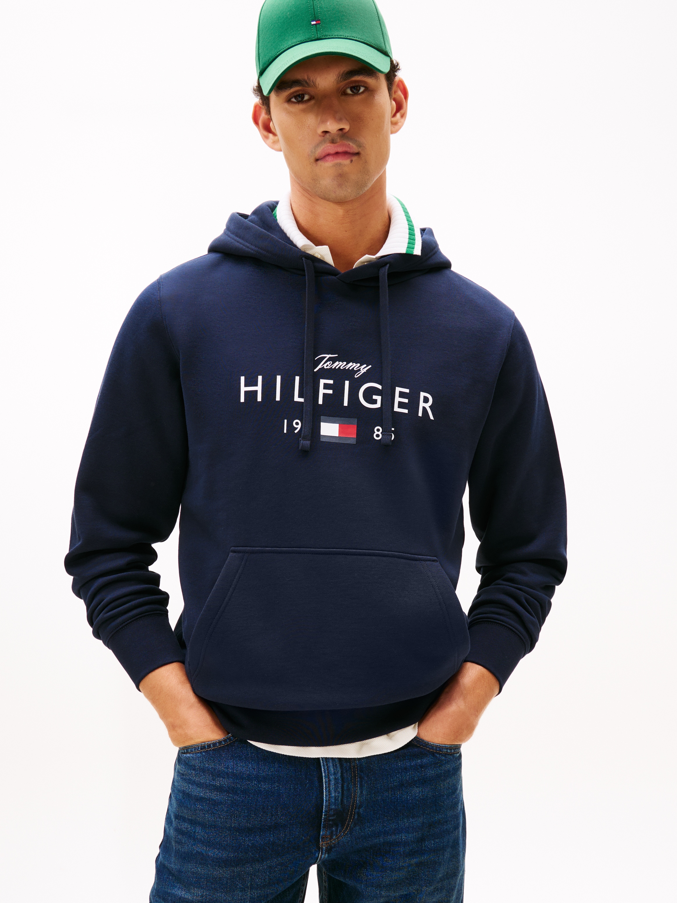 Tommy Hilfiger Hoodie "BRAND LOVE BIG HILFIGER", mit Logo-Grafik, normale P günstig online kaufen