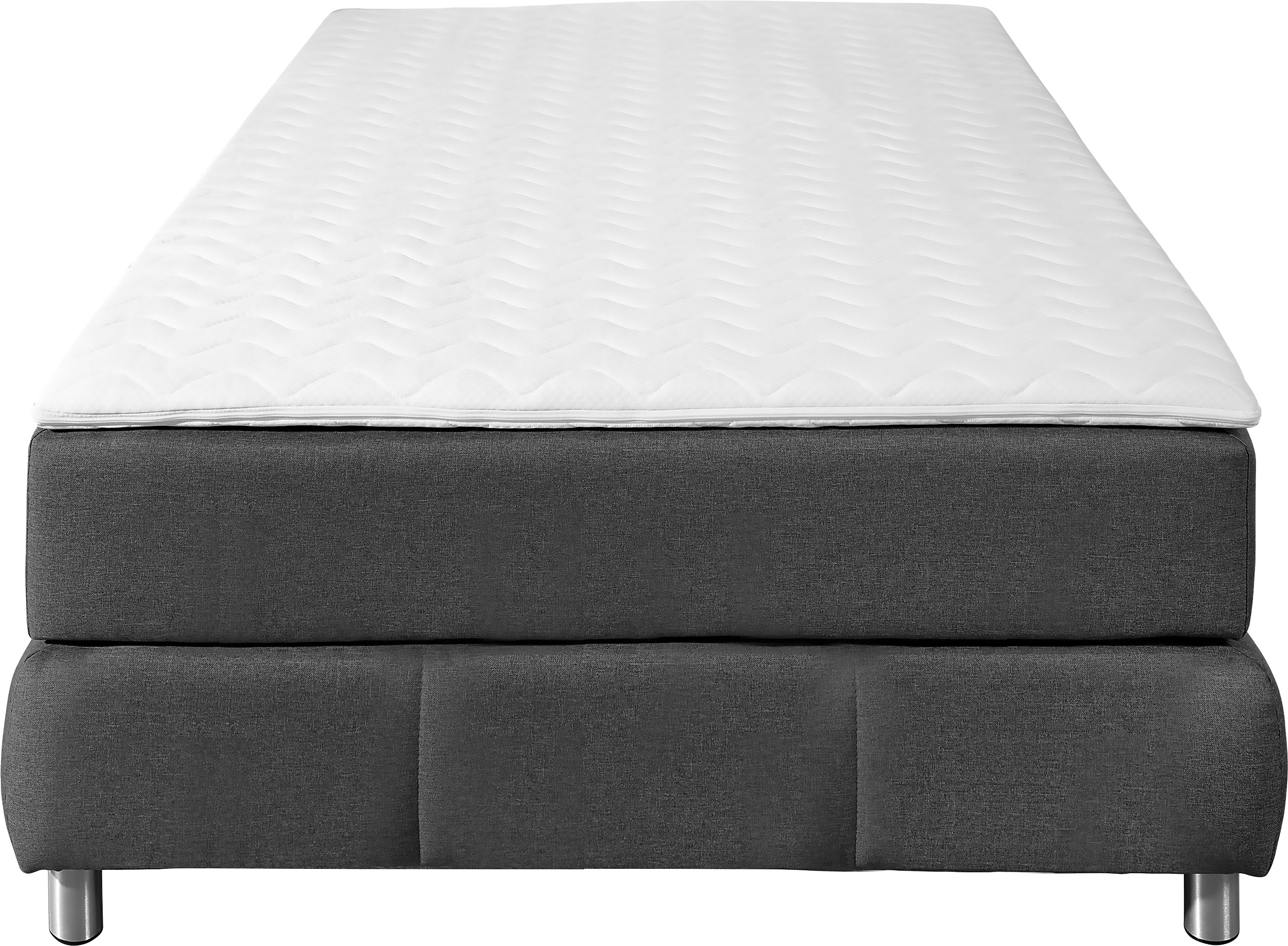 Thumbnail - andas Boxspringbett "2" Ohne Kopfteil, inkl. Topper, auch in Überlänge 220 cm