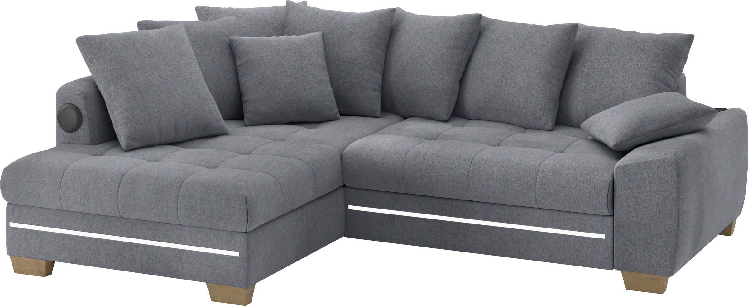 Mr. Couch Ecksofa "Nikita II, L-Form", mit Kaltschaum, RGB-LED, Soundsystem günstig online kaufen
