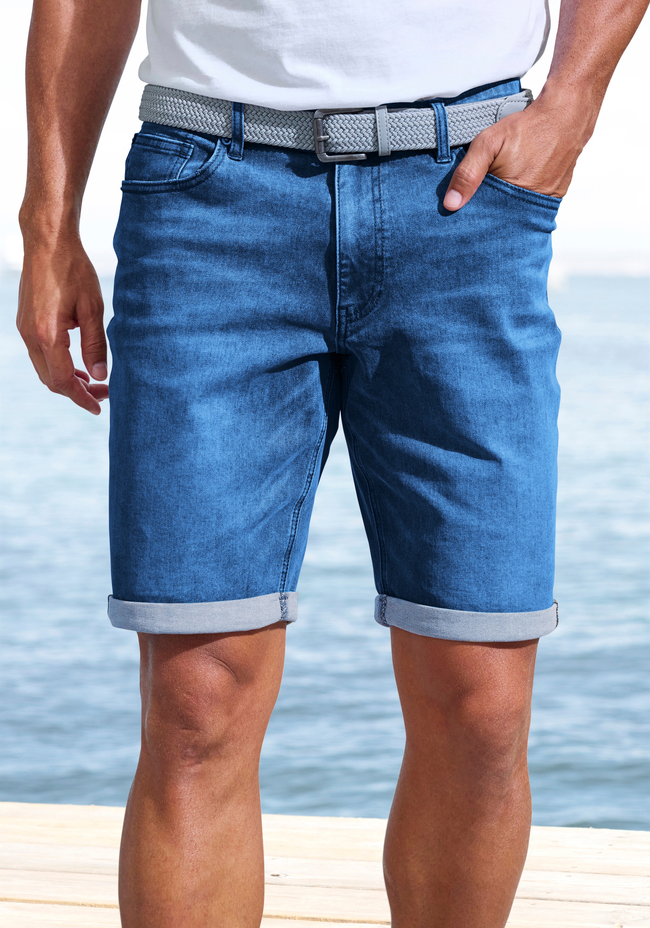 John Devin »5-Pocket Shorts,« aus elastischer Denim-Qualität