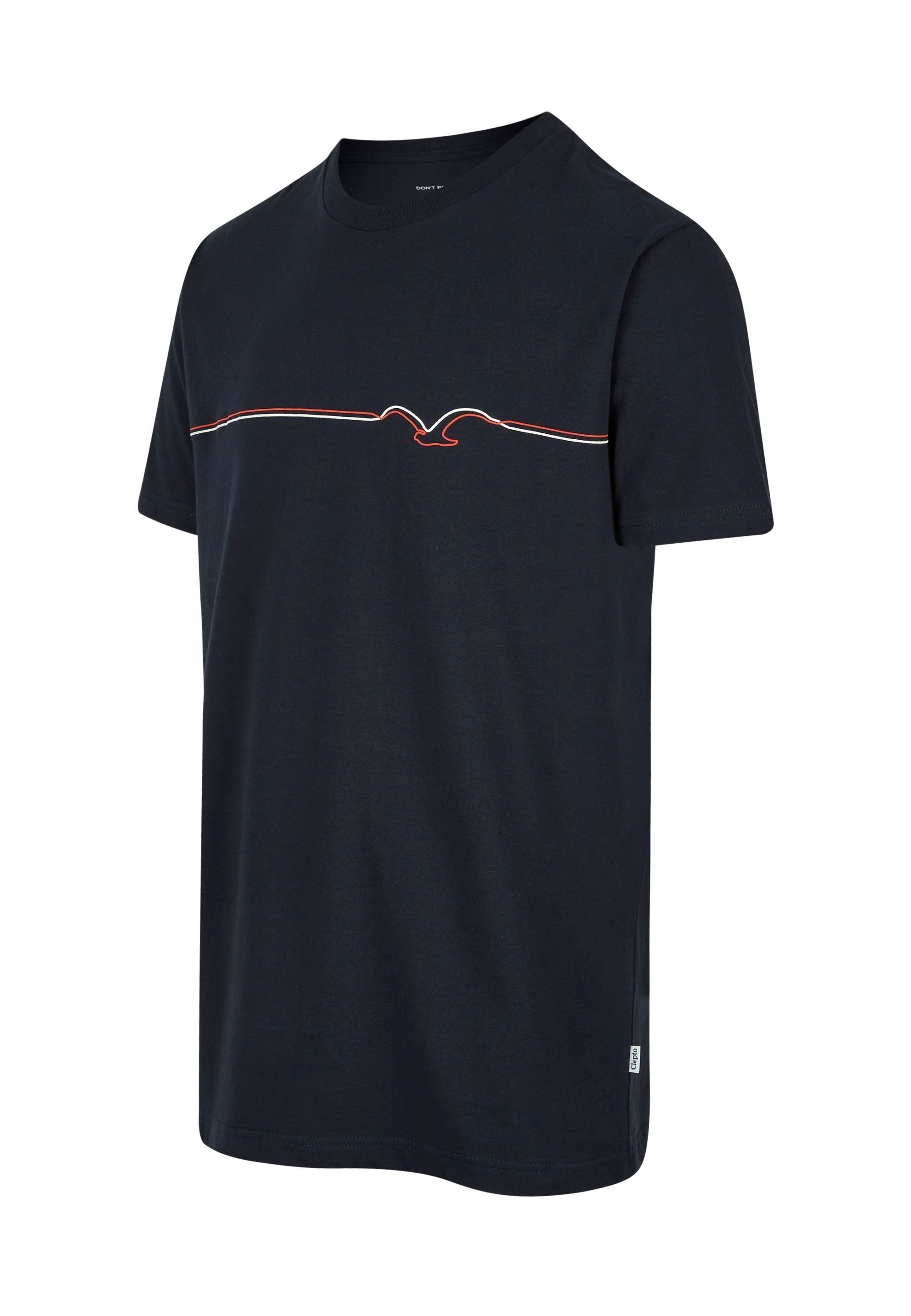Cleptomanicx T-Shirt »Möwe Pufflines«, mit trendigem Frontprint