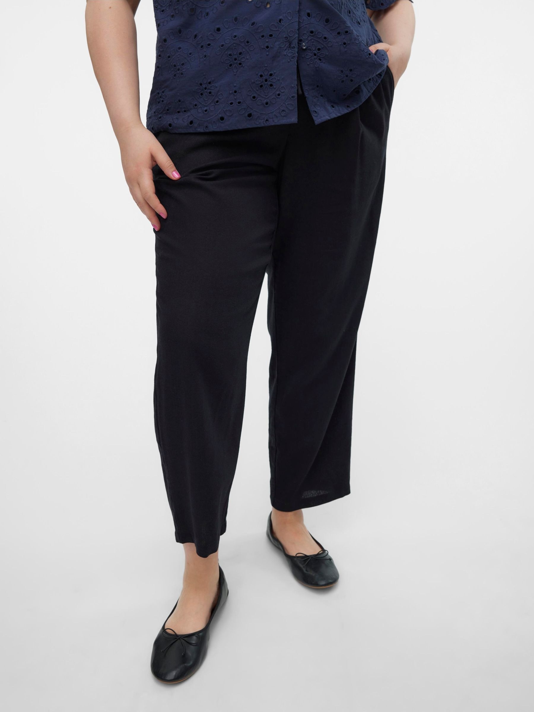 Vero Moda Curve Schlupfhose "VMJESMILO ANKLE PANTS WVN GA NOOS CUR" Sommerh günstig online kaufen