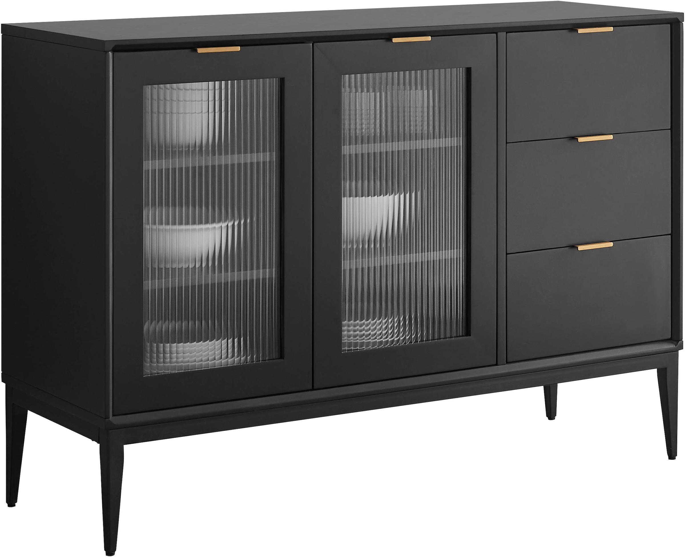 Leonique Sideboard "Lavisha" FSC-zertifiziertes Holz kombiniert Melamin, ve günstig online kaufen