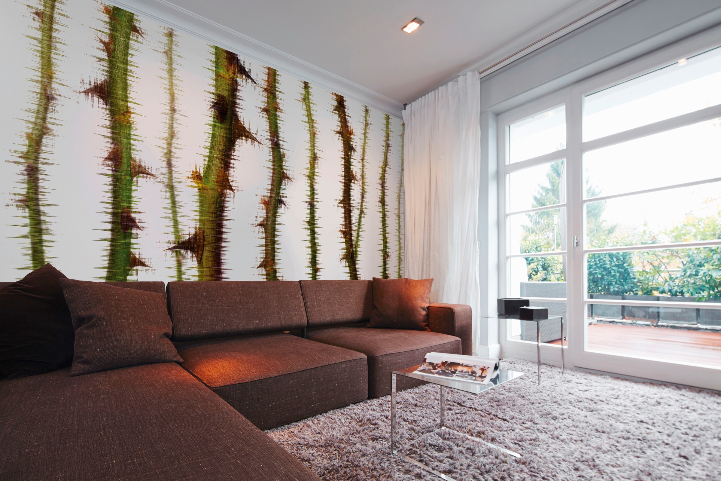 Architects Paper Fototapete »Atelier 47 Blurred Thorns 2«, floral, Vlies, Wand, Schräge, Decke
