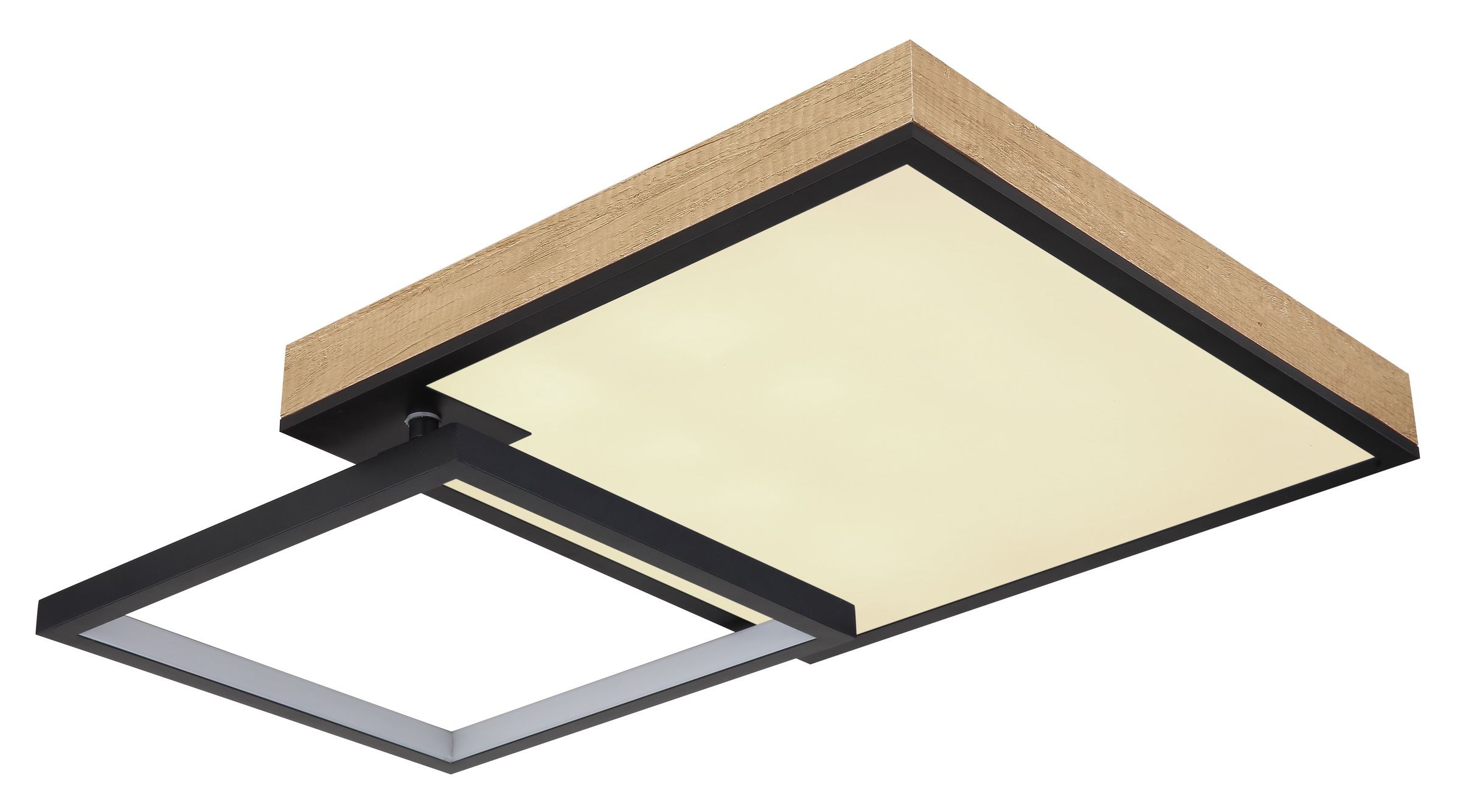 GLOBO LIGHTING LED Deckenleuchte »JACKY«, Leuchtmittel LED-Modul | LED fest integriert, Deckenlampe/Quadrat/Wohnzimmer/Schlafzimmer/elegant/Dreh-/Schwenkbar